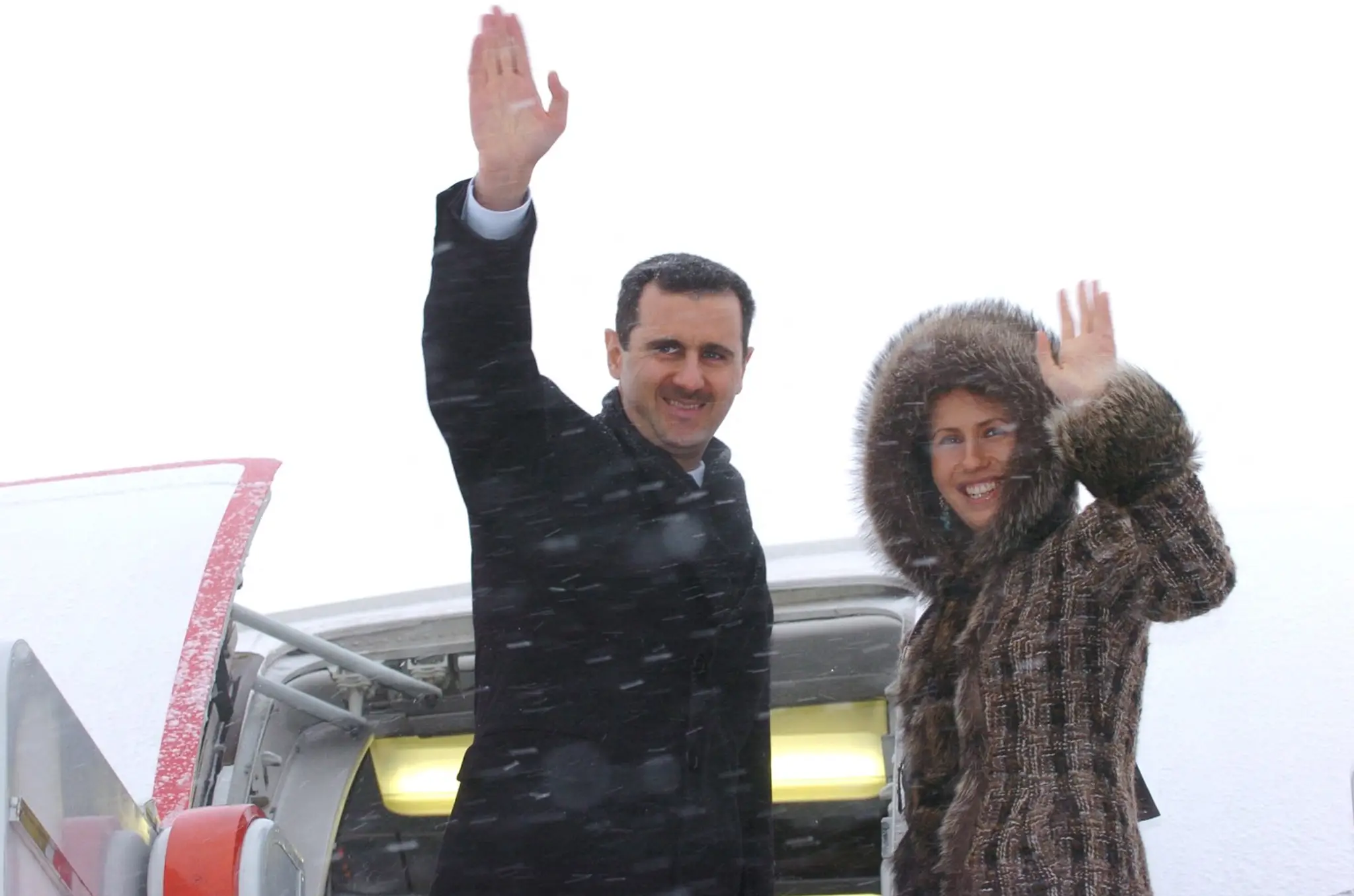 Bašár al-Asad a jeho manželka Asma al-Asadová - archívna snímka.