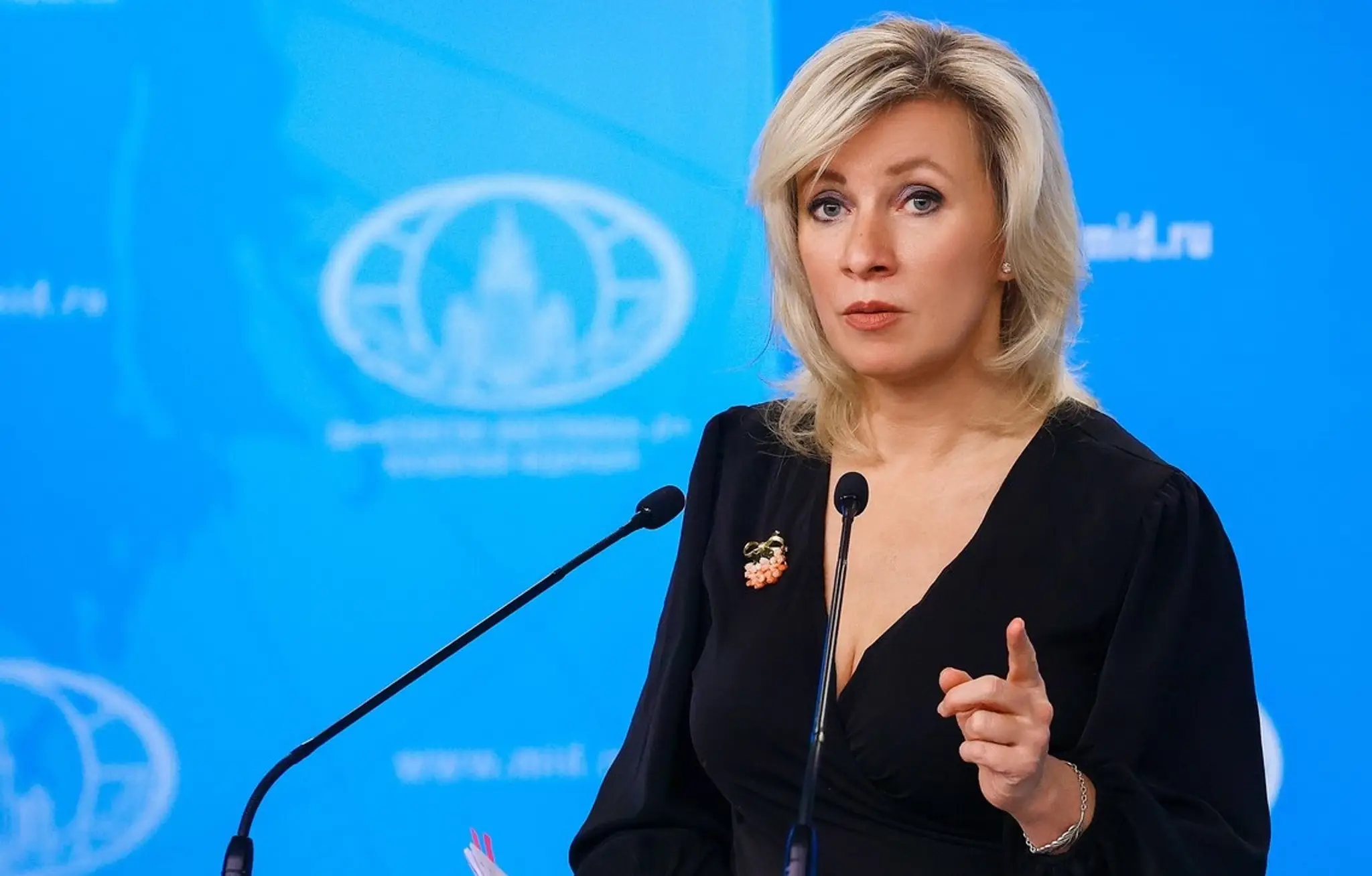 Hovorkyňa ruského Ministerstva zahraničných vecí Maria Zacharovová.