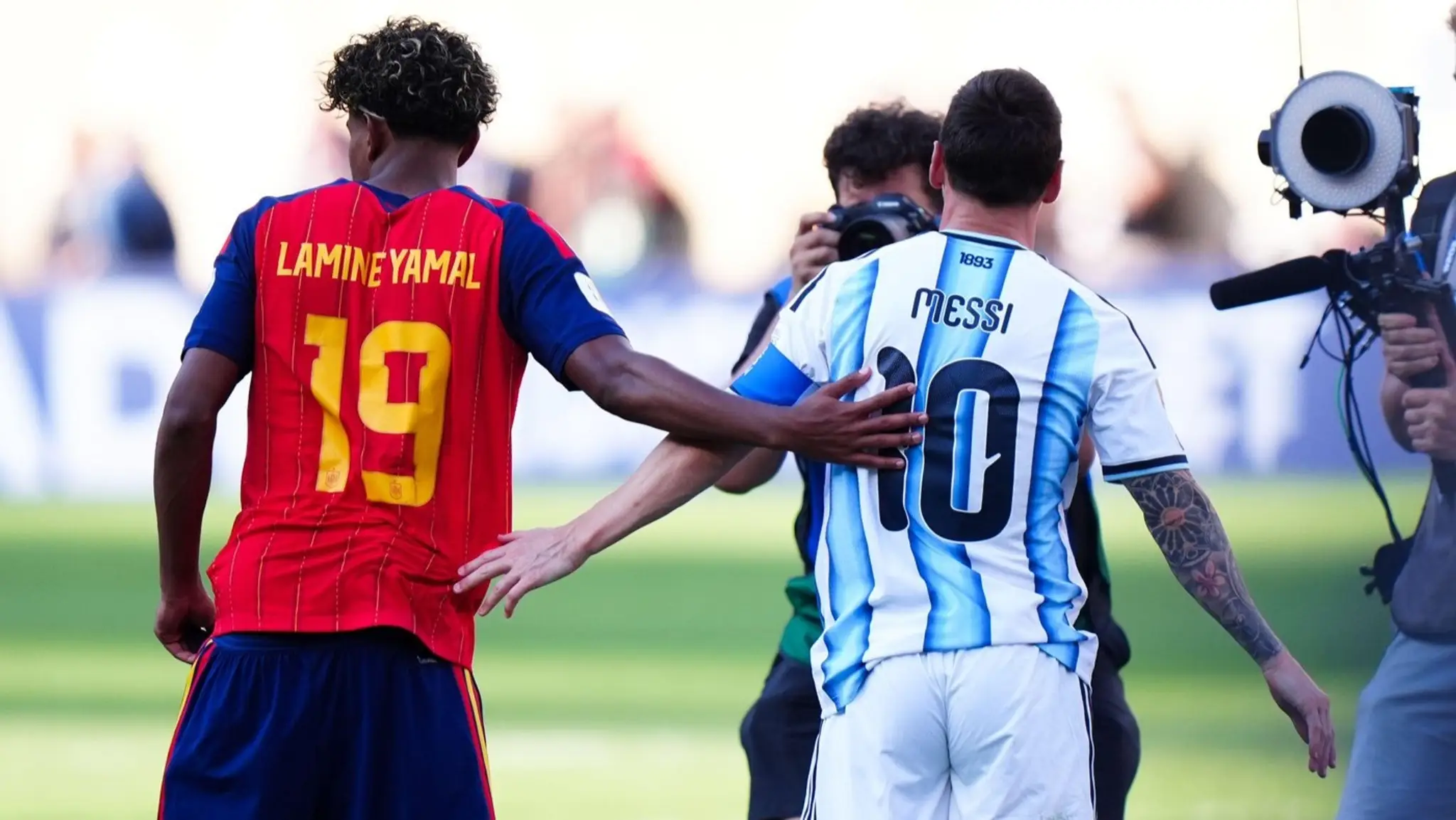 Lamine Yamal a Lionel Messi