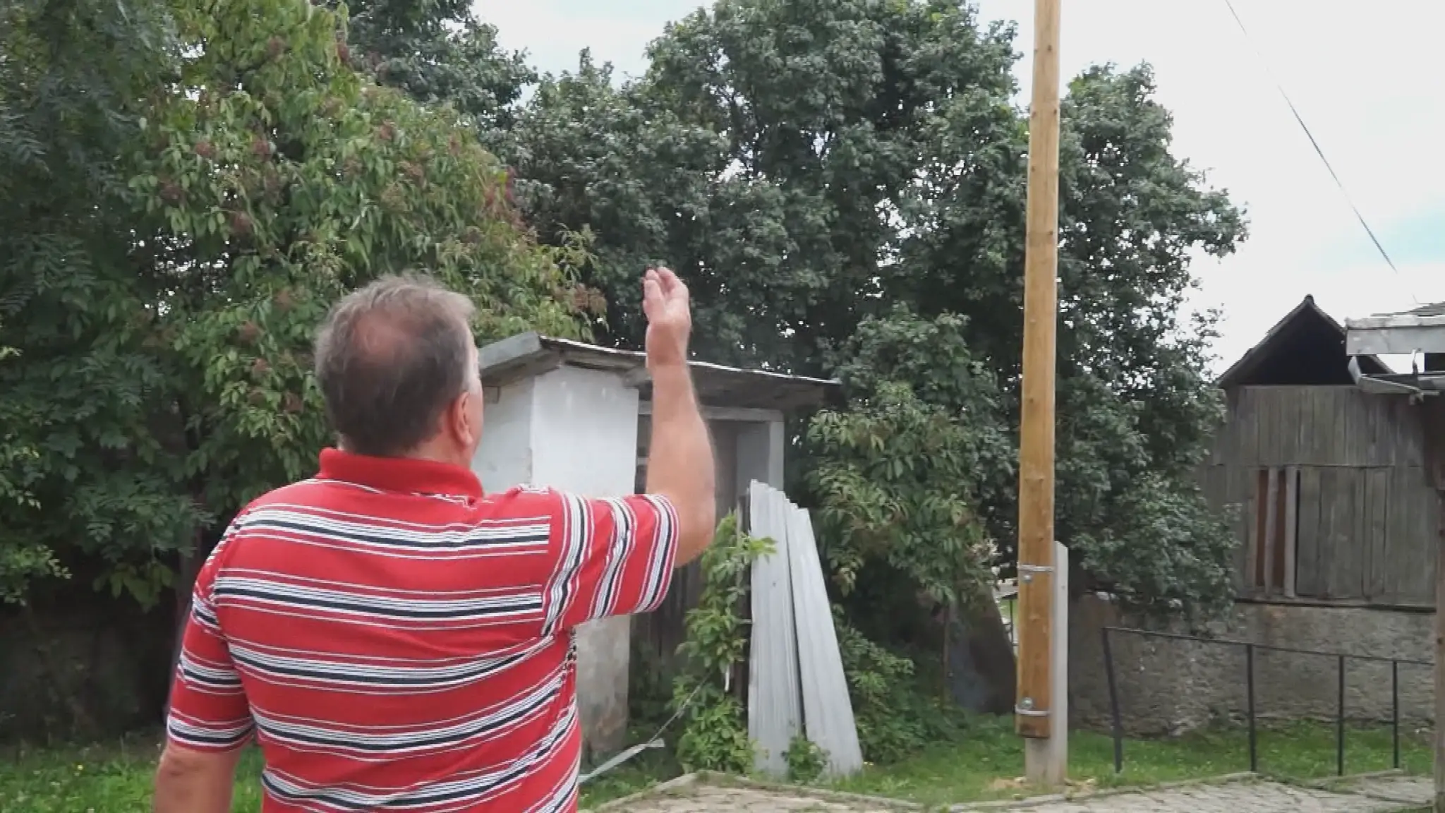 Stĺp na pozemku