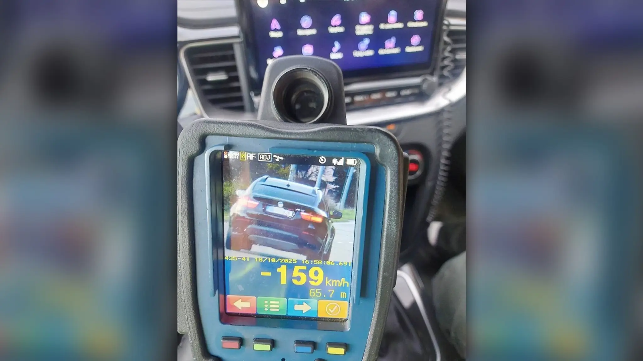 Namerané auto.
