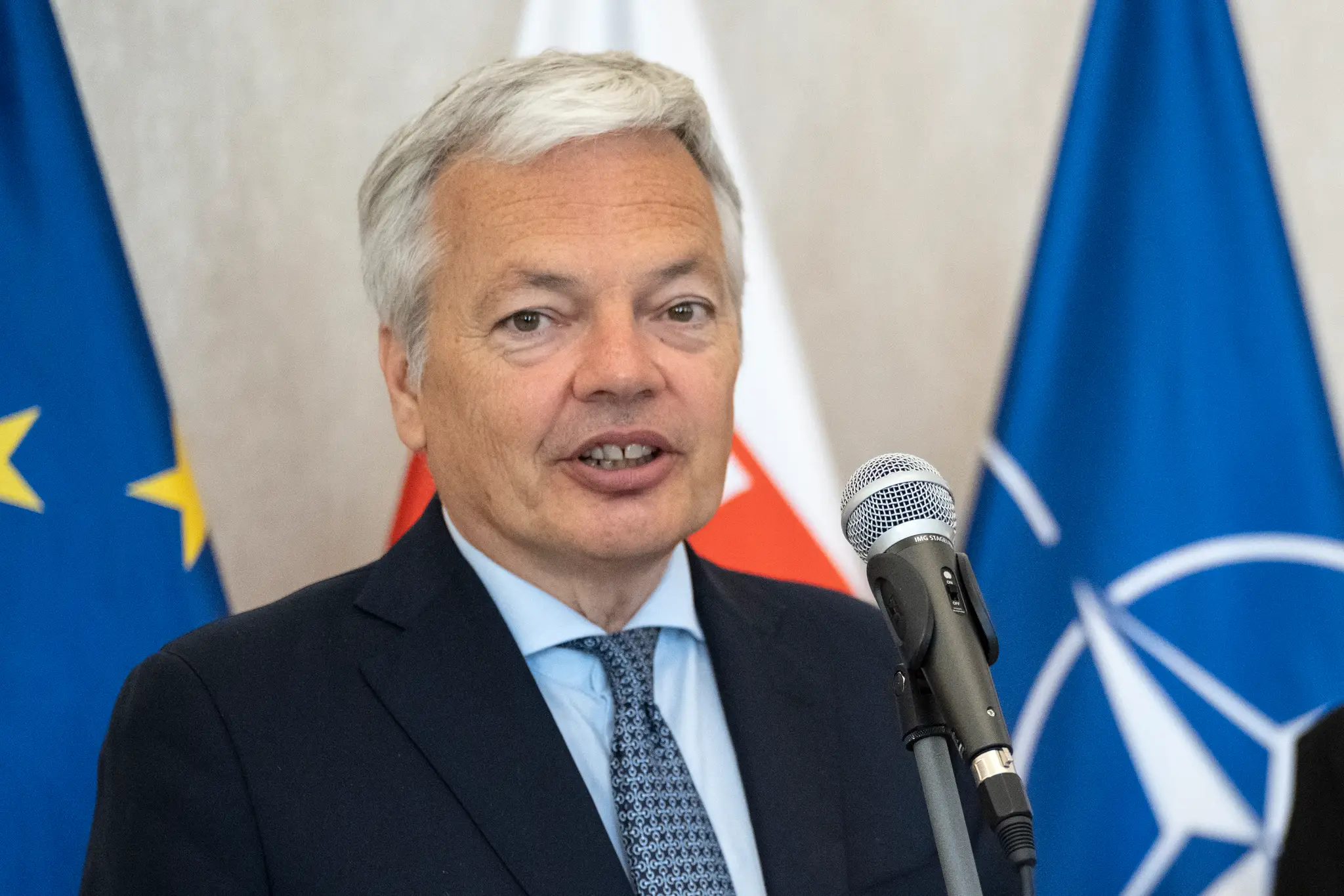 Eurokomisár pre justíciu Didier Reynders na archívnej snímke z roku 2022. 