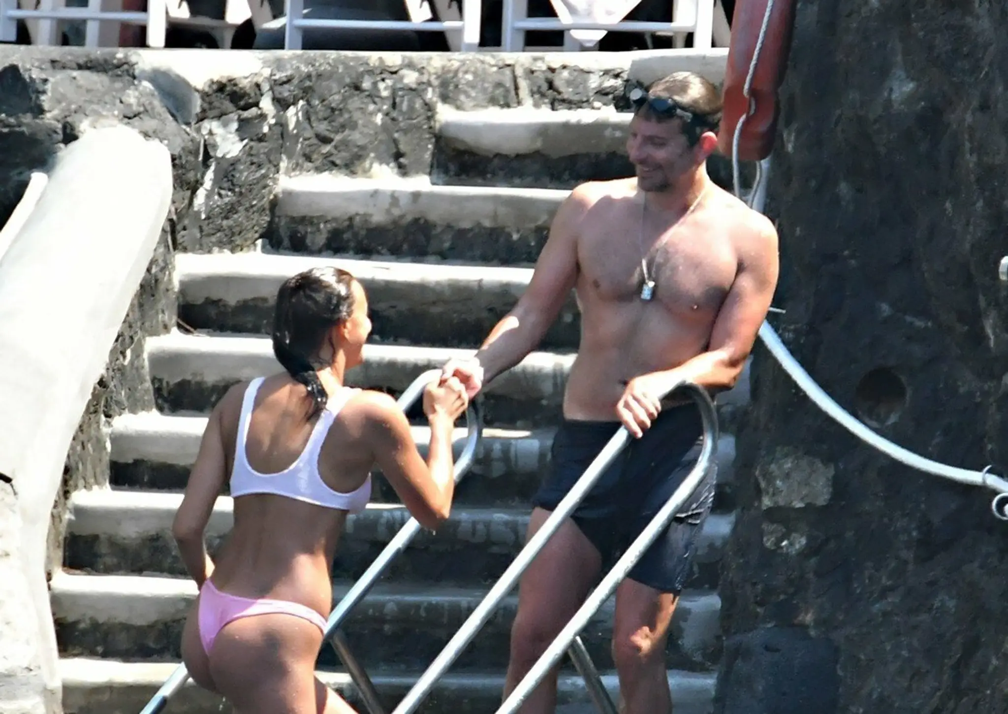 Irina Shayk a Bradley Cooper na dovolenke.