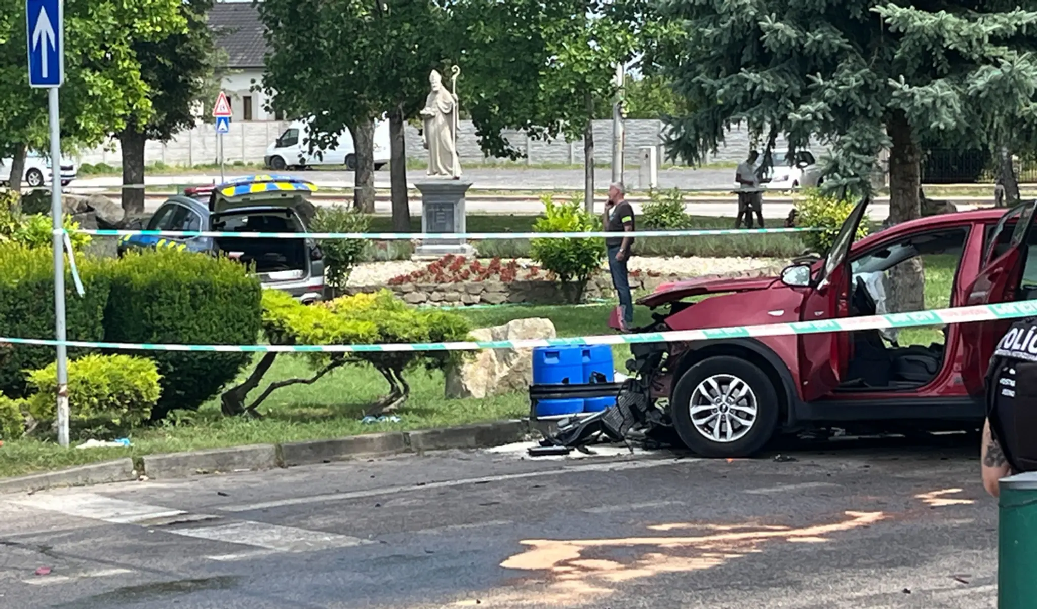Policajná naháňačka v Tomášove.