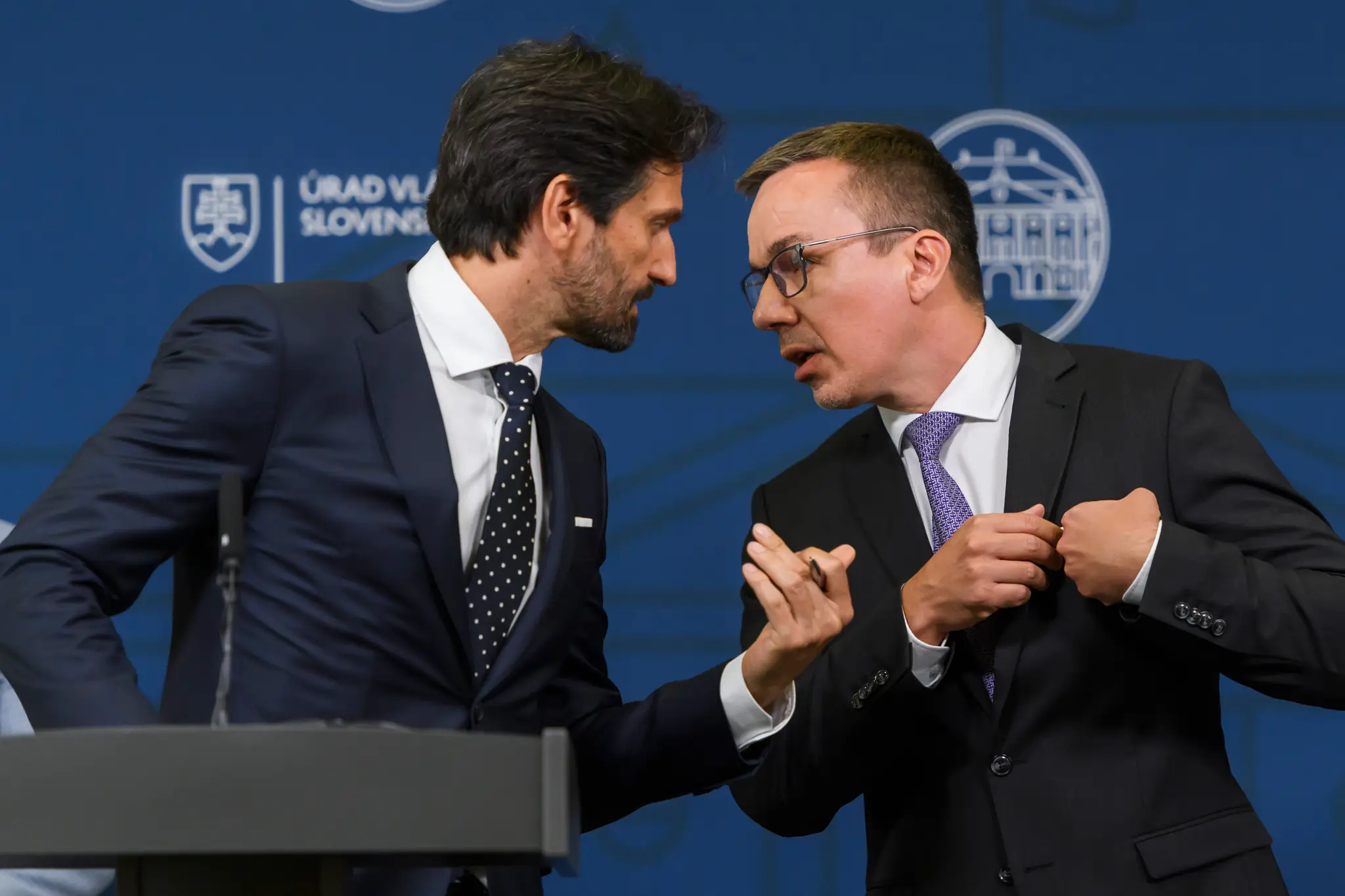 Ministri Robert Kaliňák a Erik Tomáš