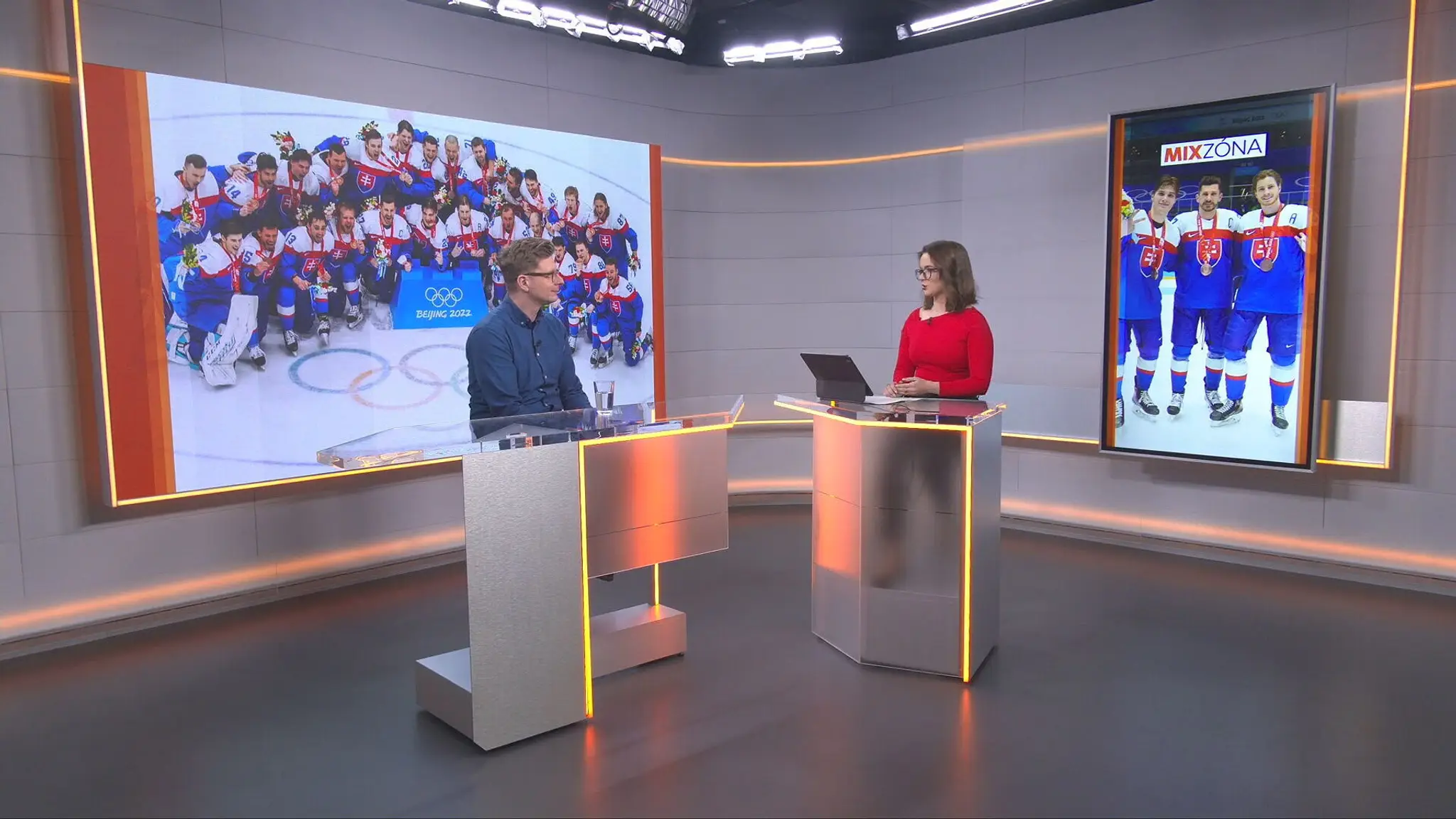 Tomáš Prokop v štúdiu TN live.