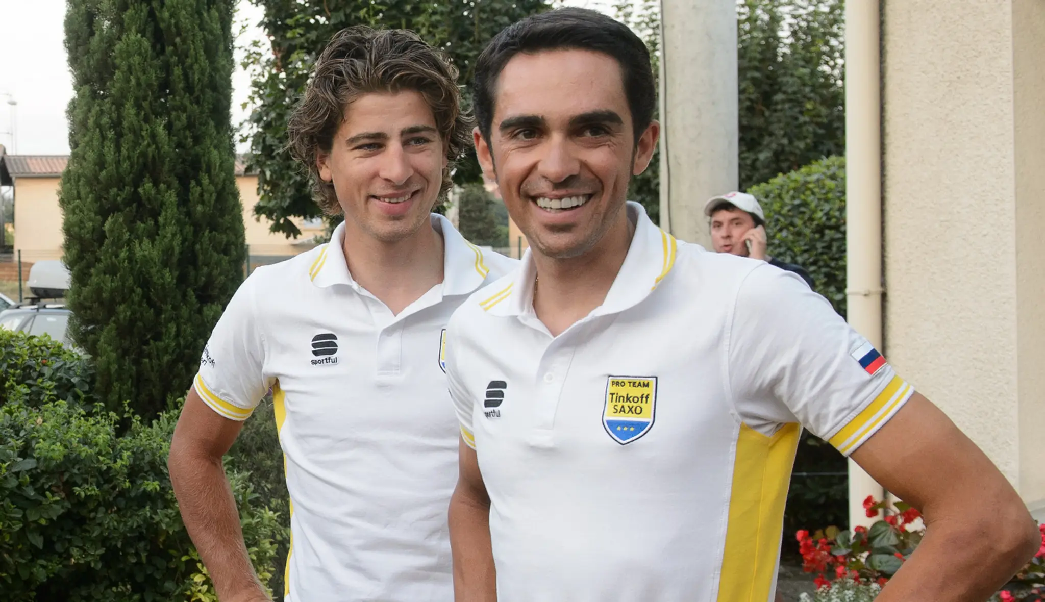 Peter Sagan a Alberto Contador.
