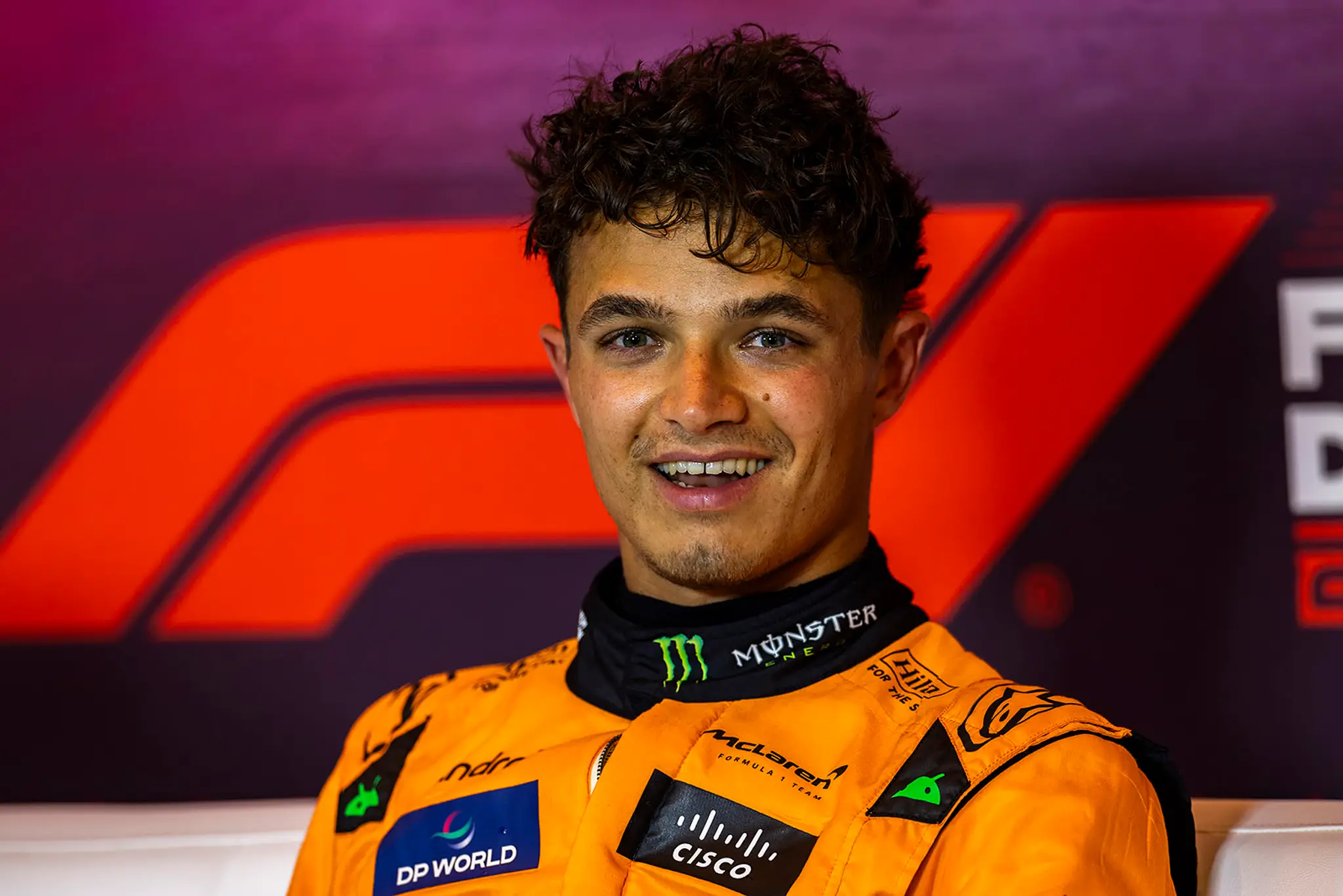 Brit Lando Norris žiaril spokojnosťou.