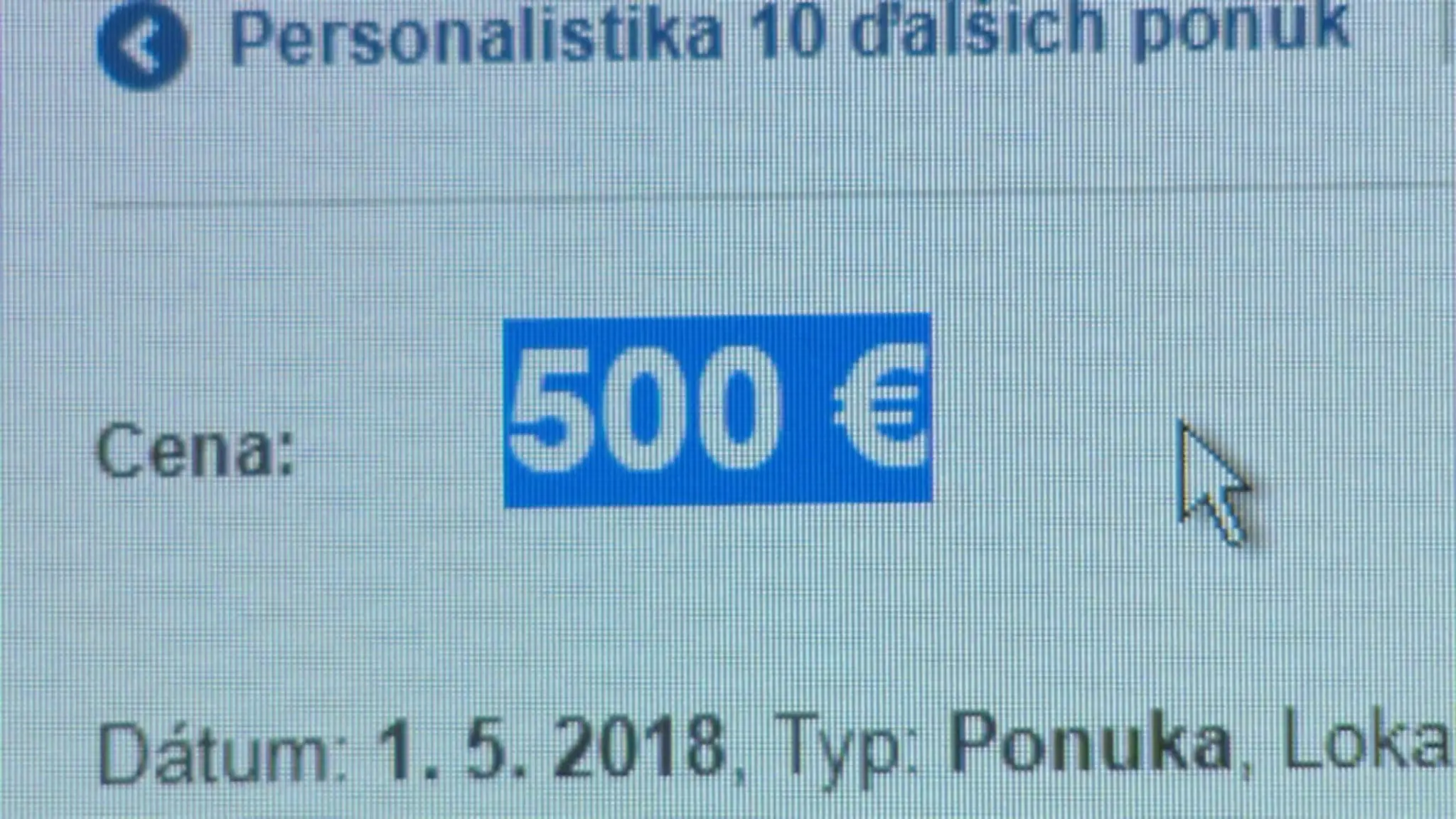 Zverejnený plat v inzeráte.