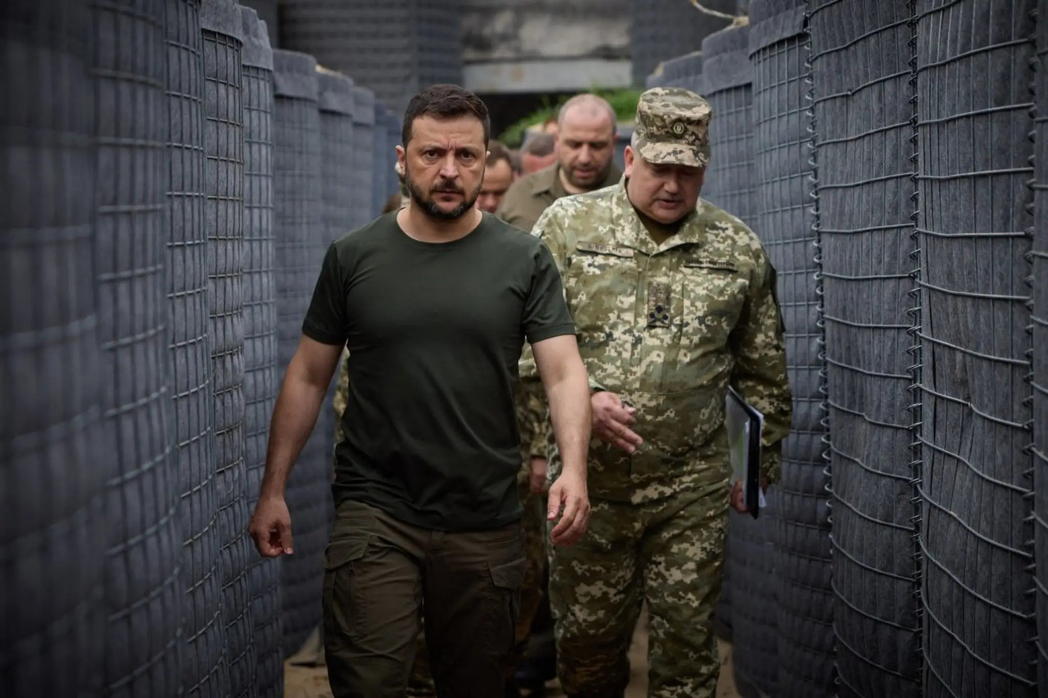 Volodymyr Zelenskyj počas návštevy severozápadnej Volynskej oblasti.