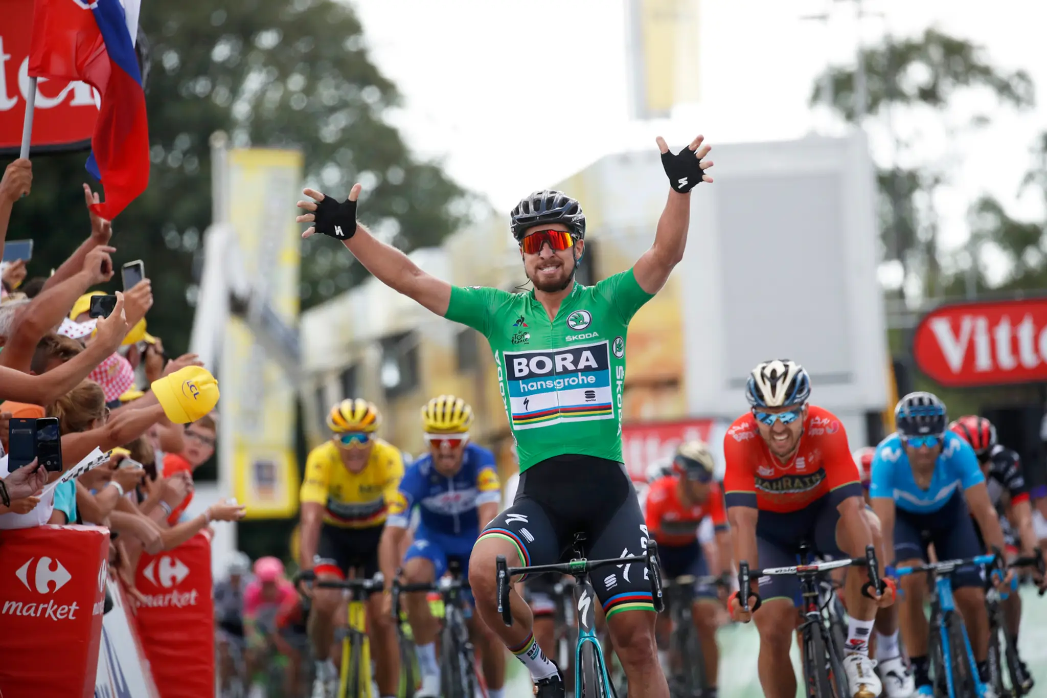Peter Sagan vyhral 5. etapud Tdf 2018.