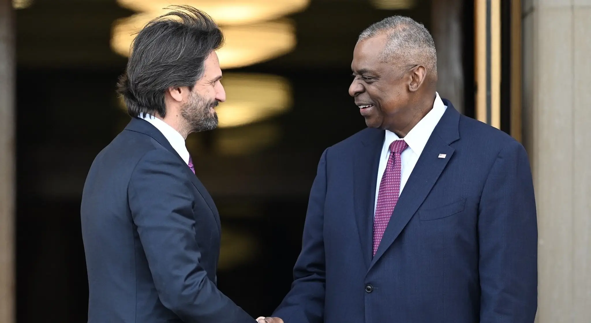 Robert Kaliňák a Lloyd Austin.