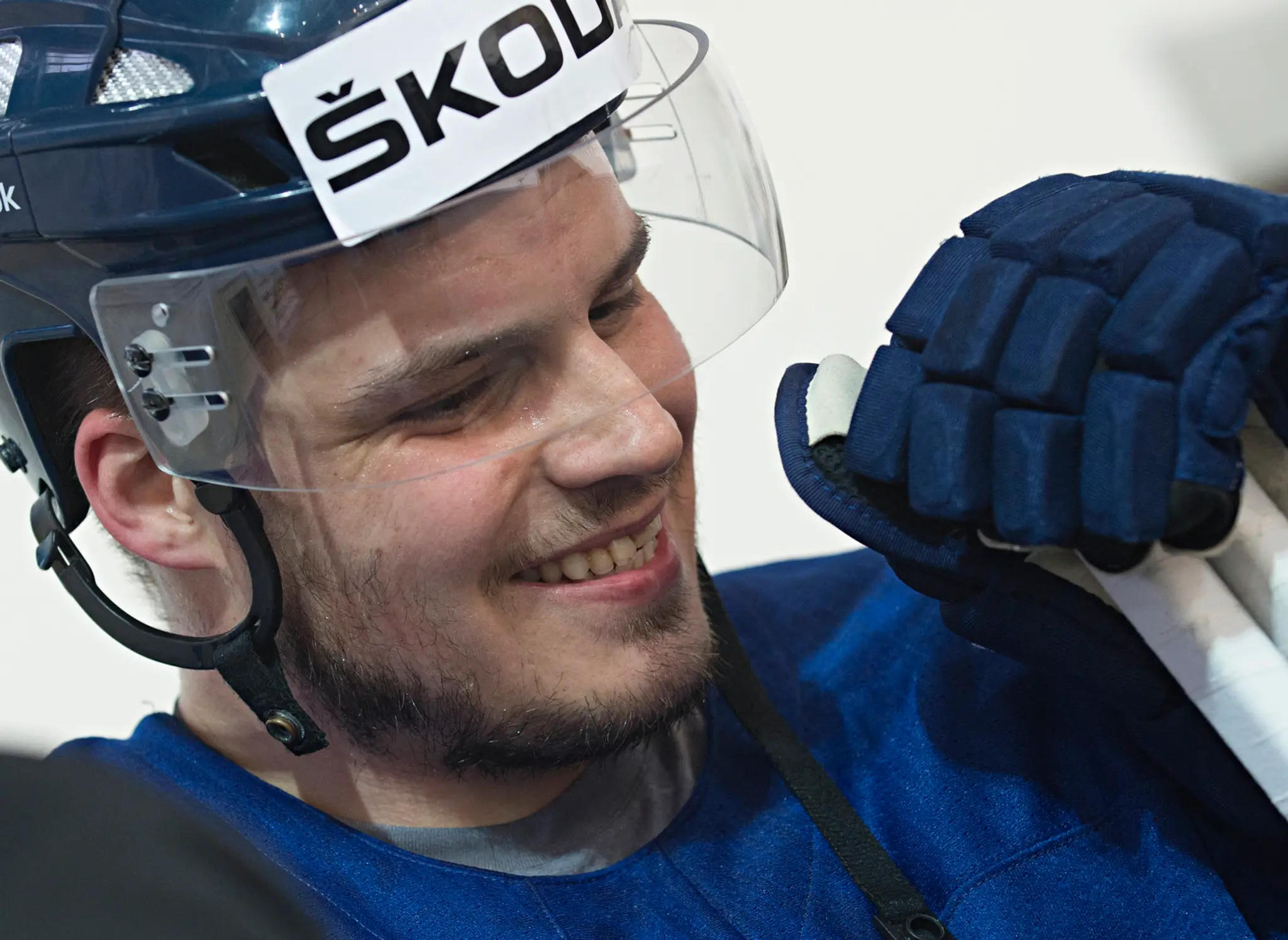 Patrik Lušňák počas tréningu na MS v Rusku.