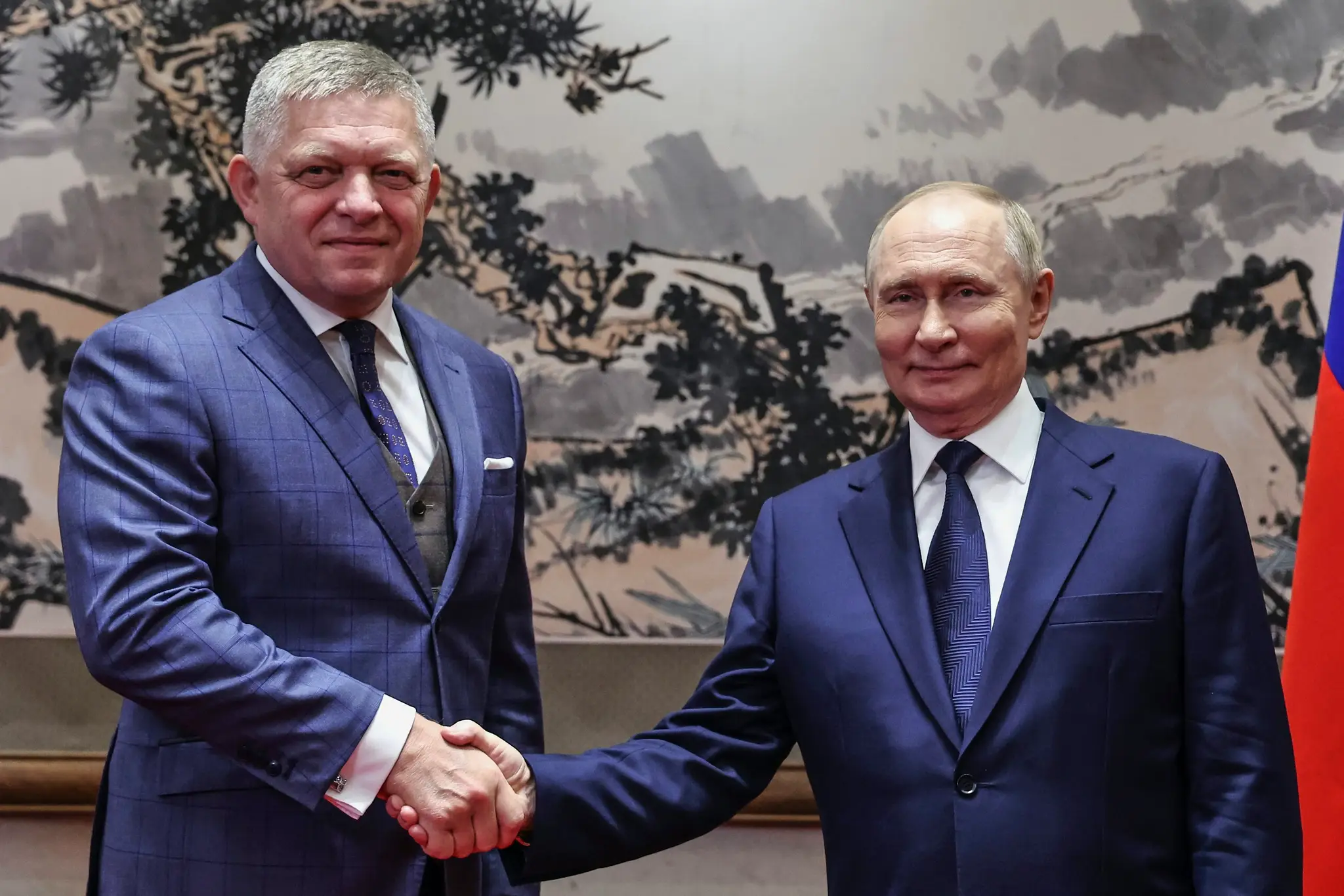 Robert Fico a Vladimir Putin