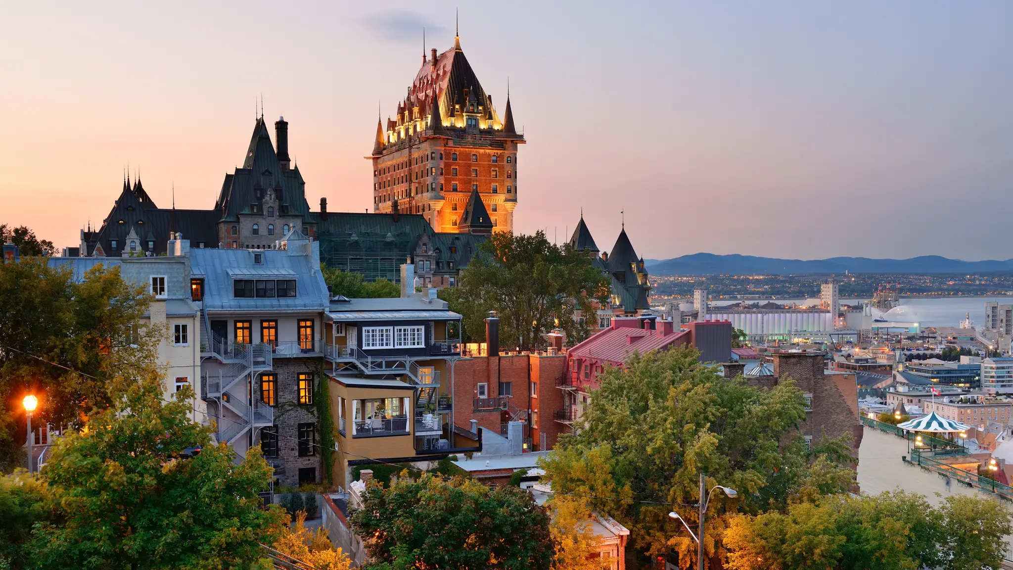 Quebec, Kanada. Ilustračná snímka. 