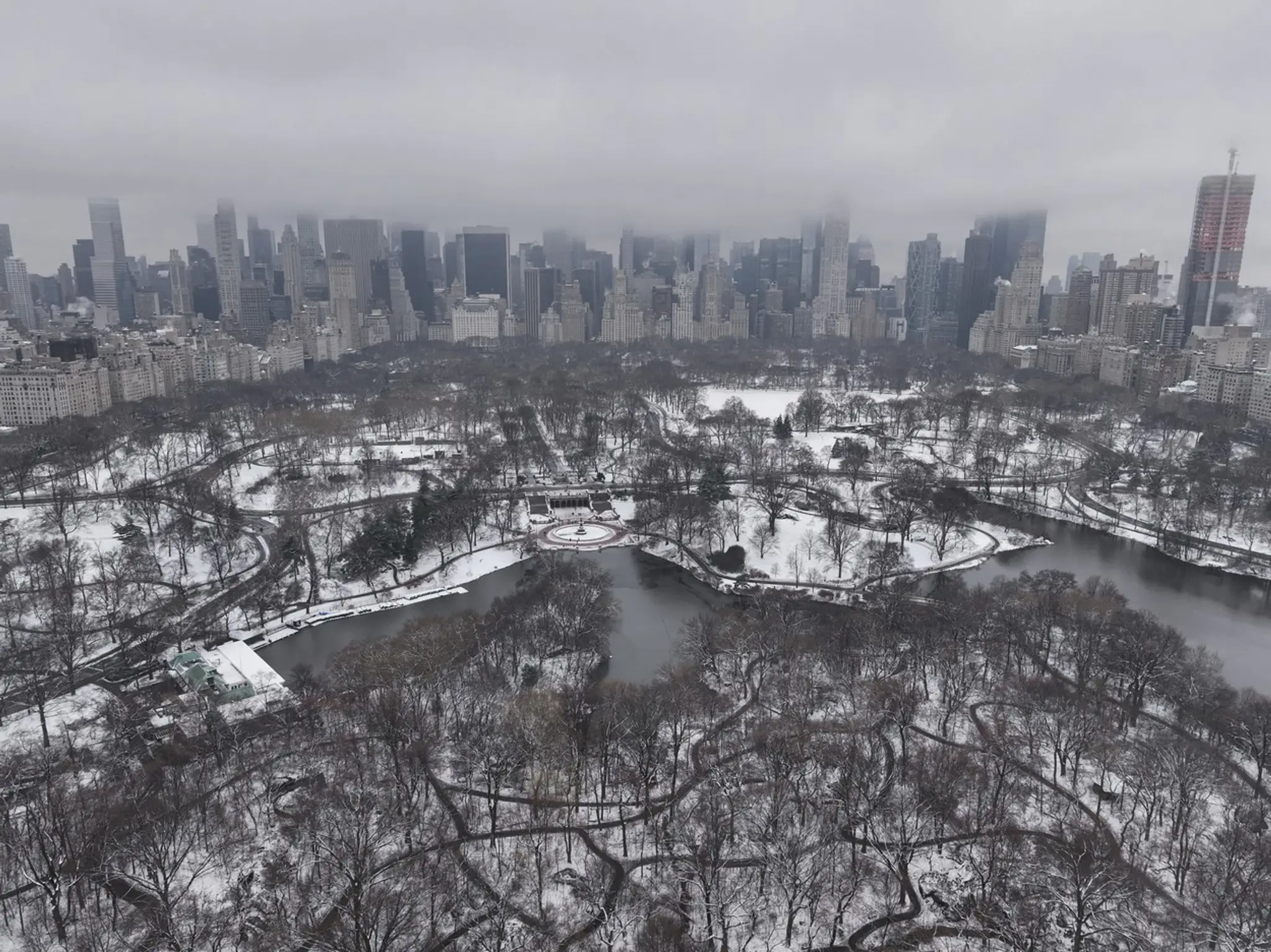 V New Yorku nasnežilo.