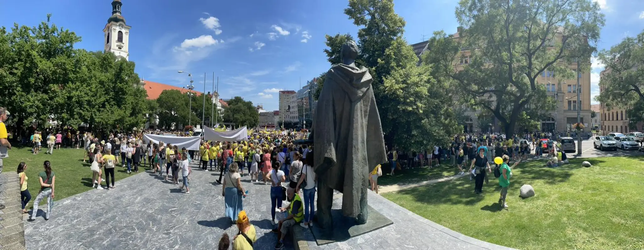 Protest učiteľov.