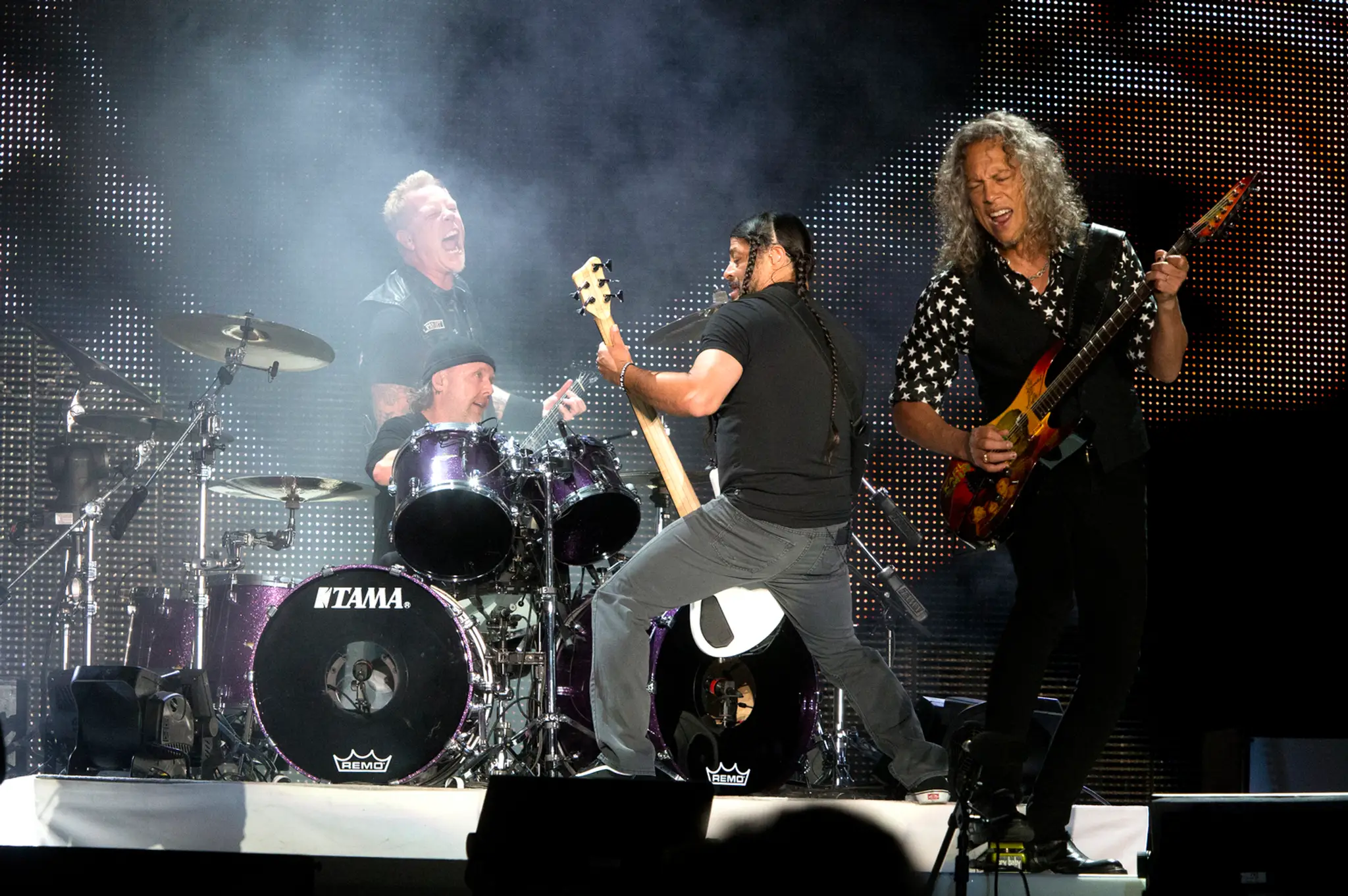 James Hetfield, Kirk Hammett, Lars Ulrich a Robert Trujillo