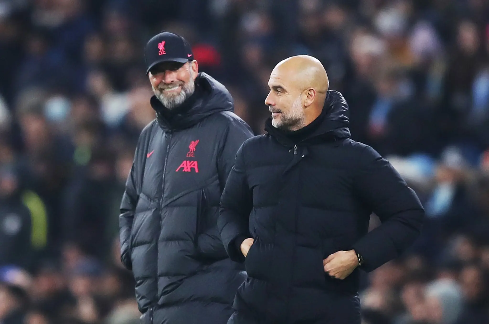 Jurgen Klopp a Pep Guardiola.