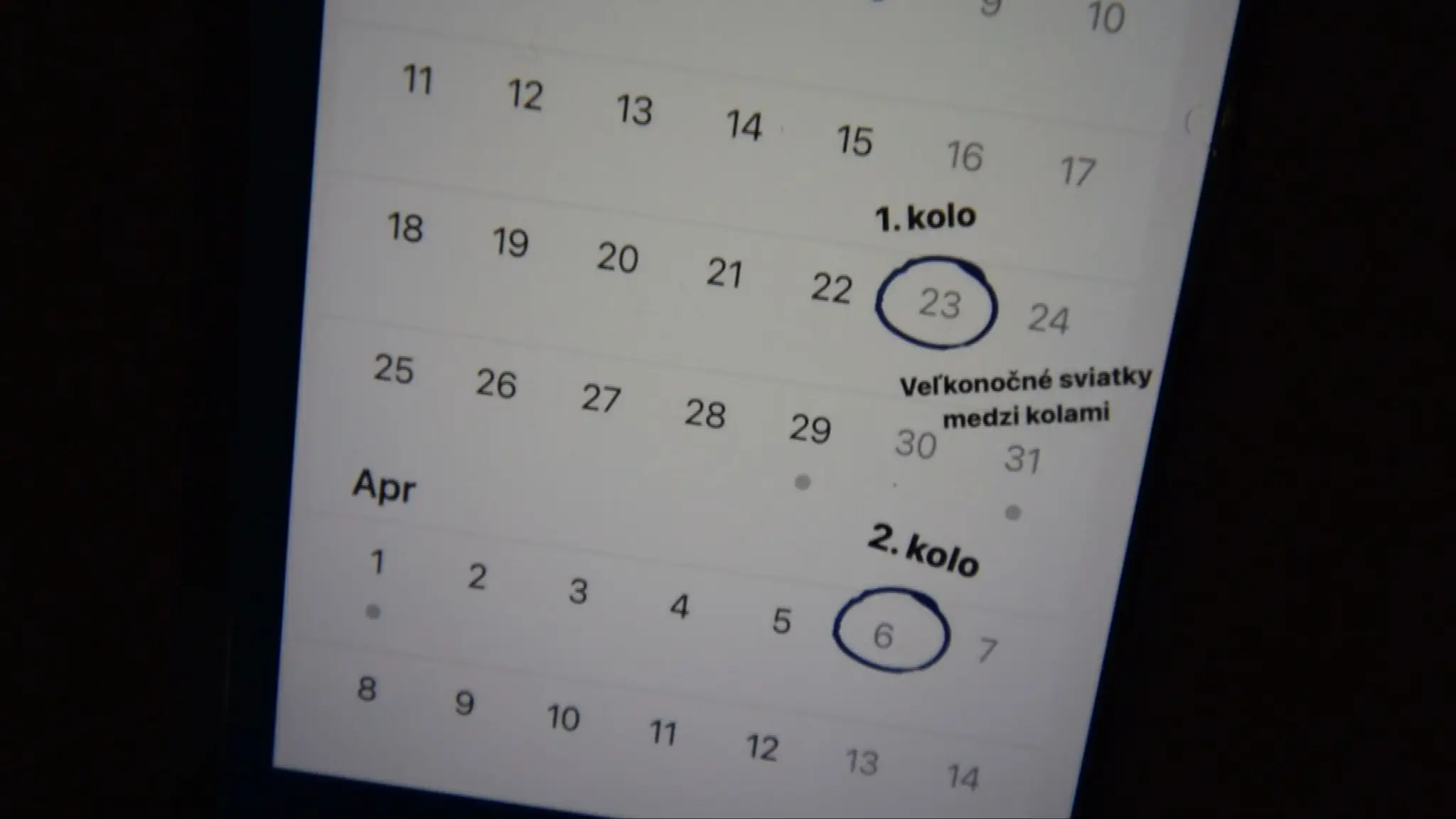 Termín volieb