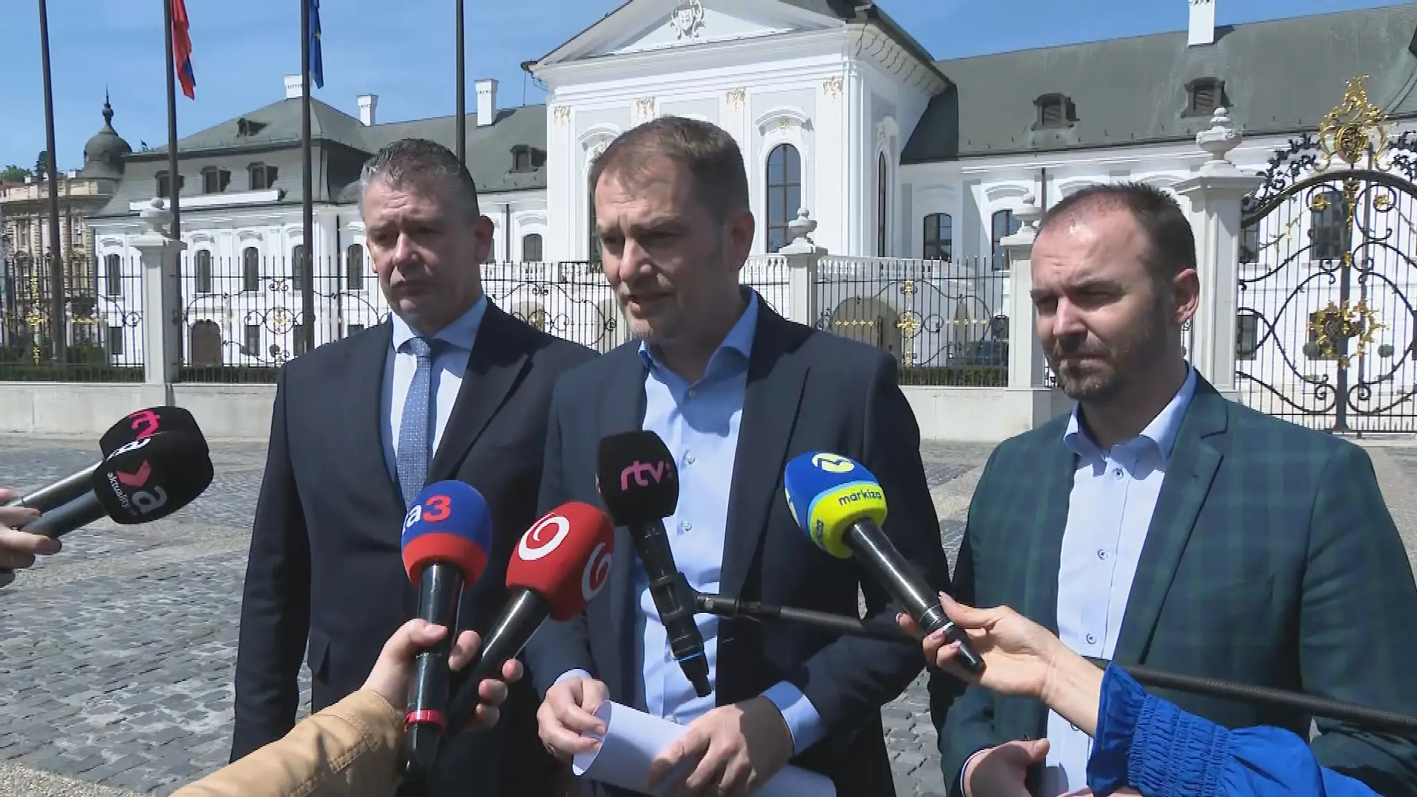Igor Matovič počas tlačovej besedy.