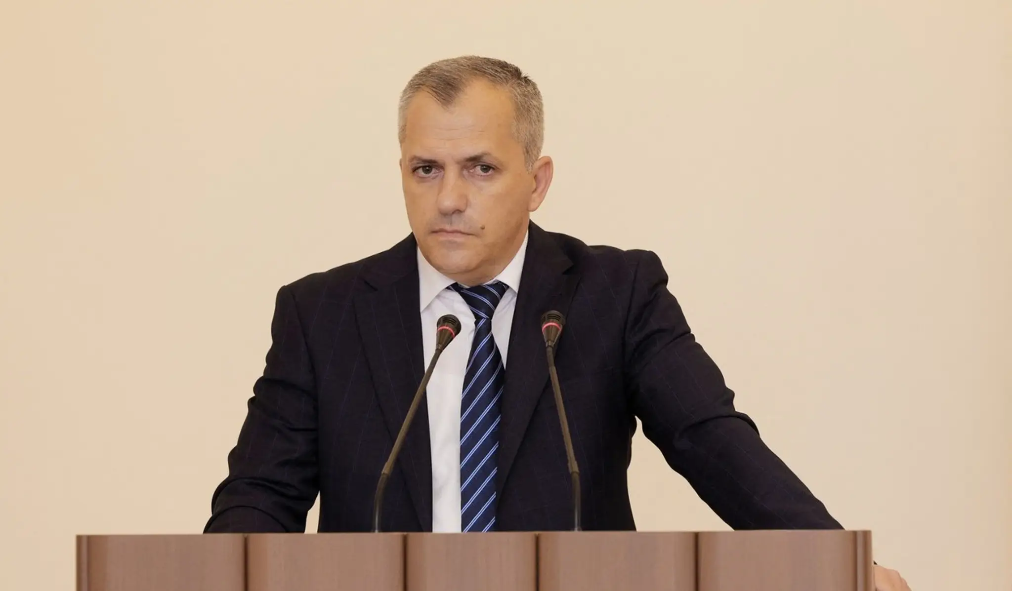 Líder separatistického Náhorného Karabachu Samvel Šahramanjan.