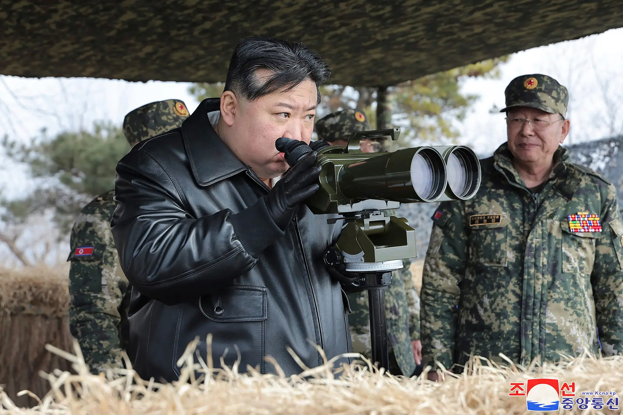 Na snímke líder KĽDR Kim Čong-un.