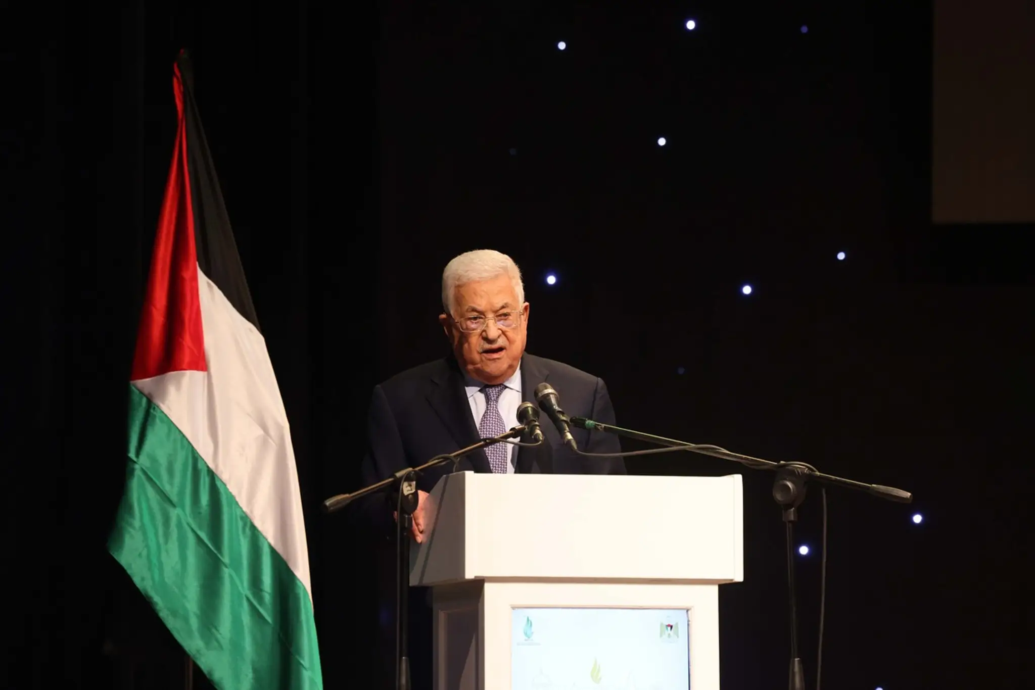 Palestínsky prezident Mahmúd Abbás.