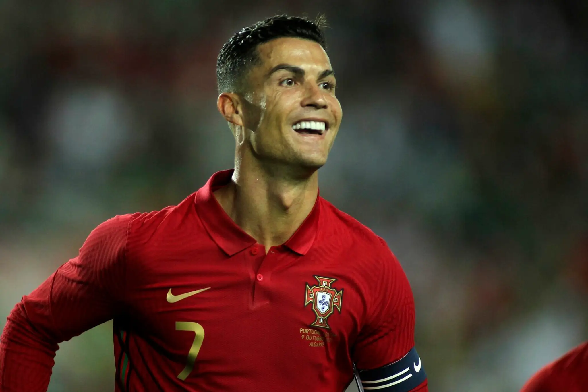 Cristiano Ronaldo sa teší z ďalšieho gólu v reprezentácii Portugalska.