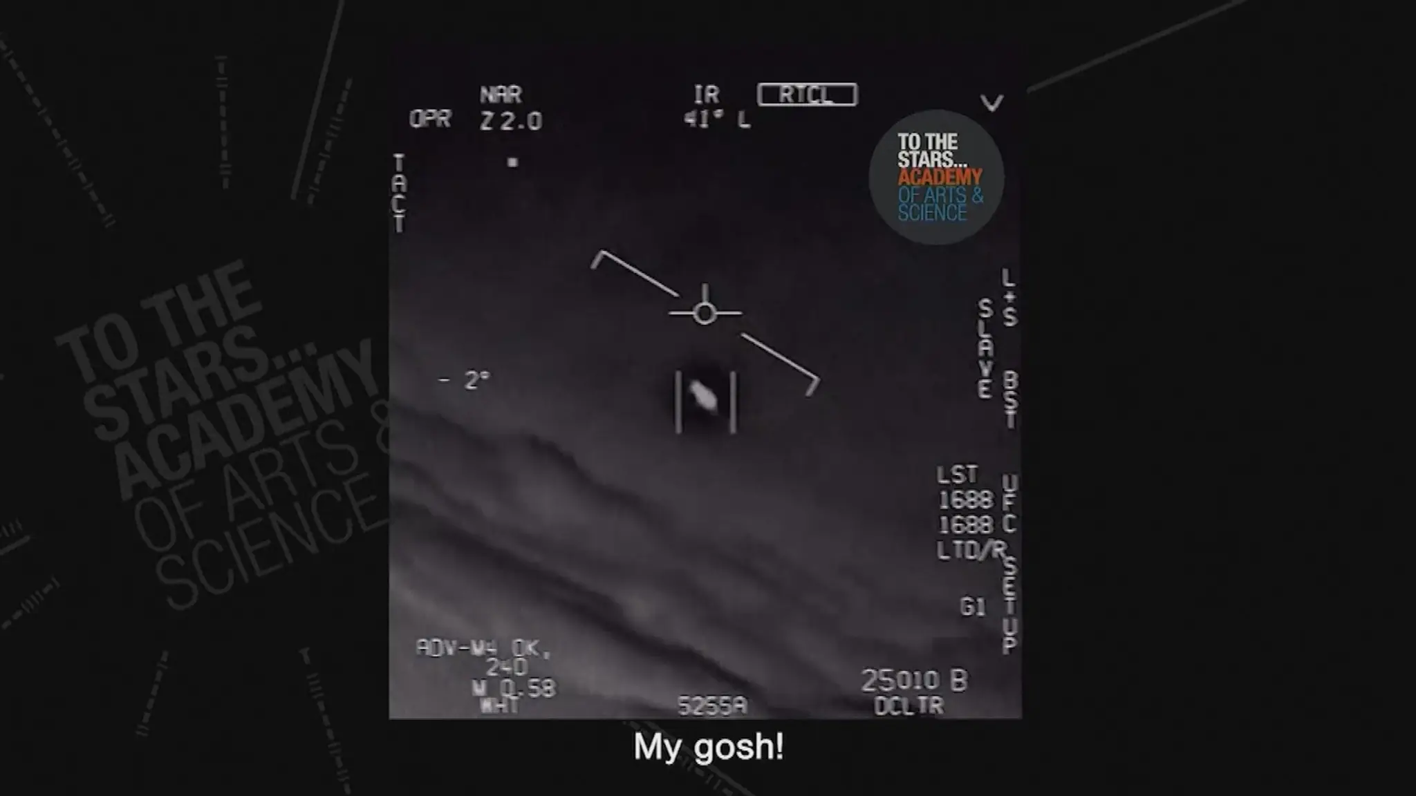 Záhadný lietajúci objekt, ktorý zaznamenal pilot americkej stíhačky.