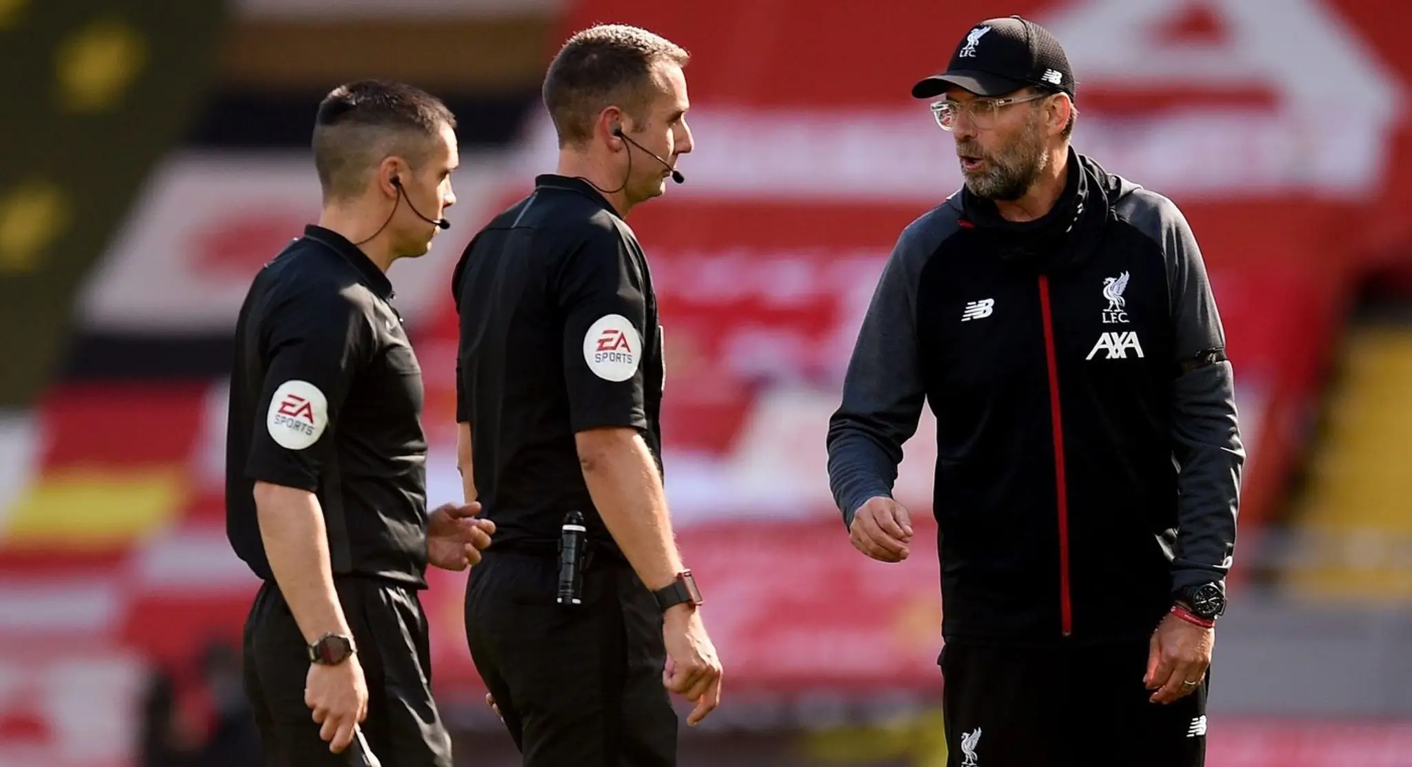 David Coote a Jürgen Klopp.  
