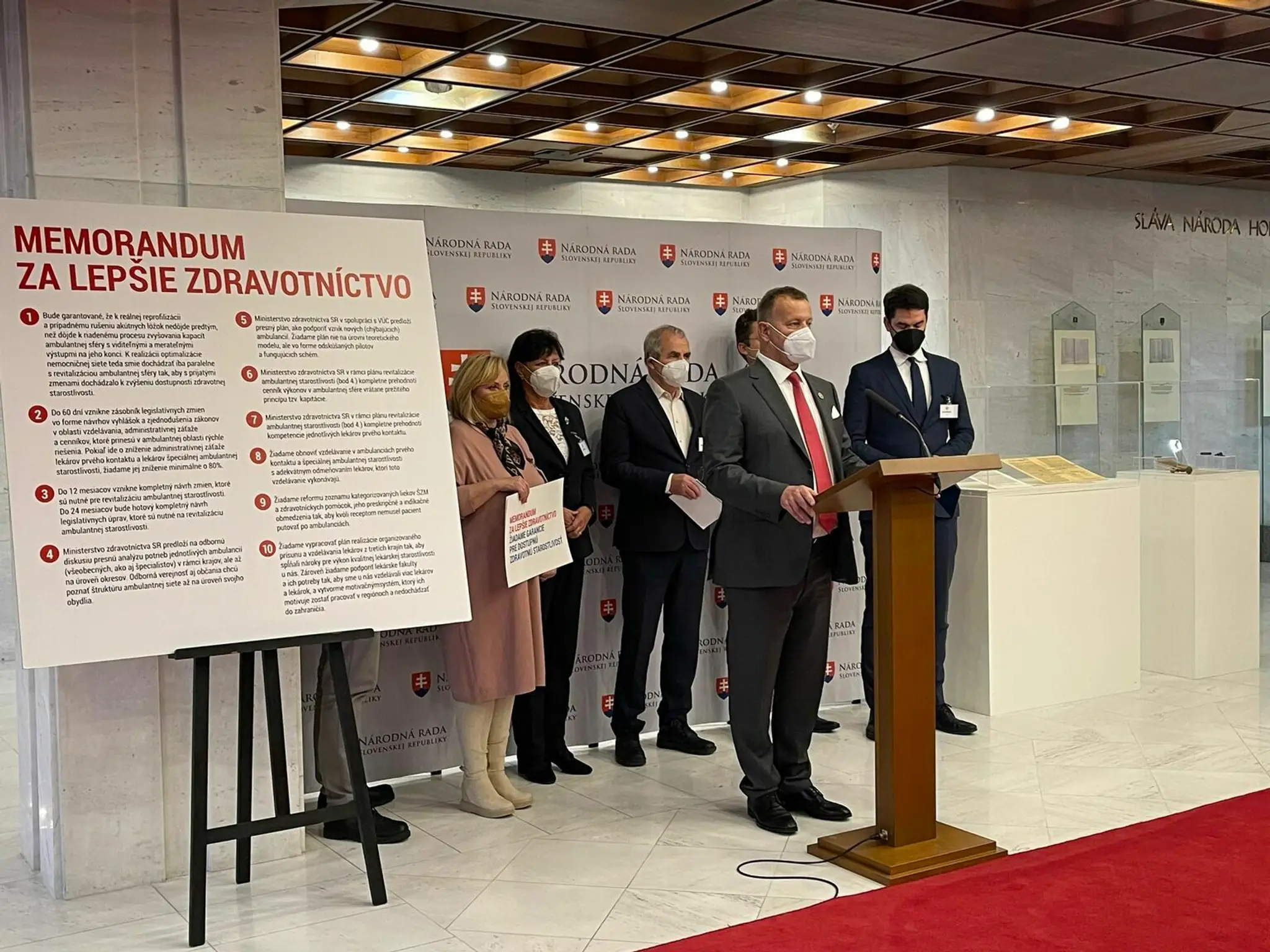 Memorandum za lepšie zdravotníctvo.