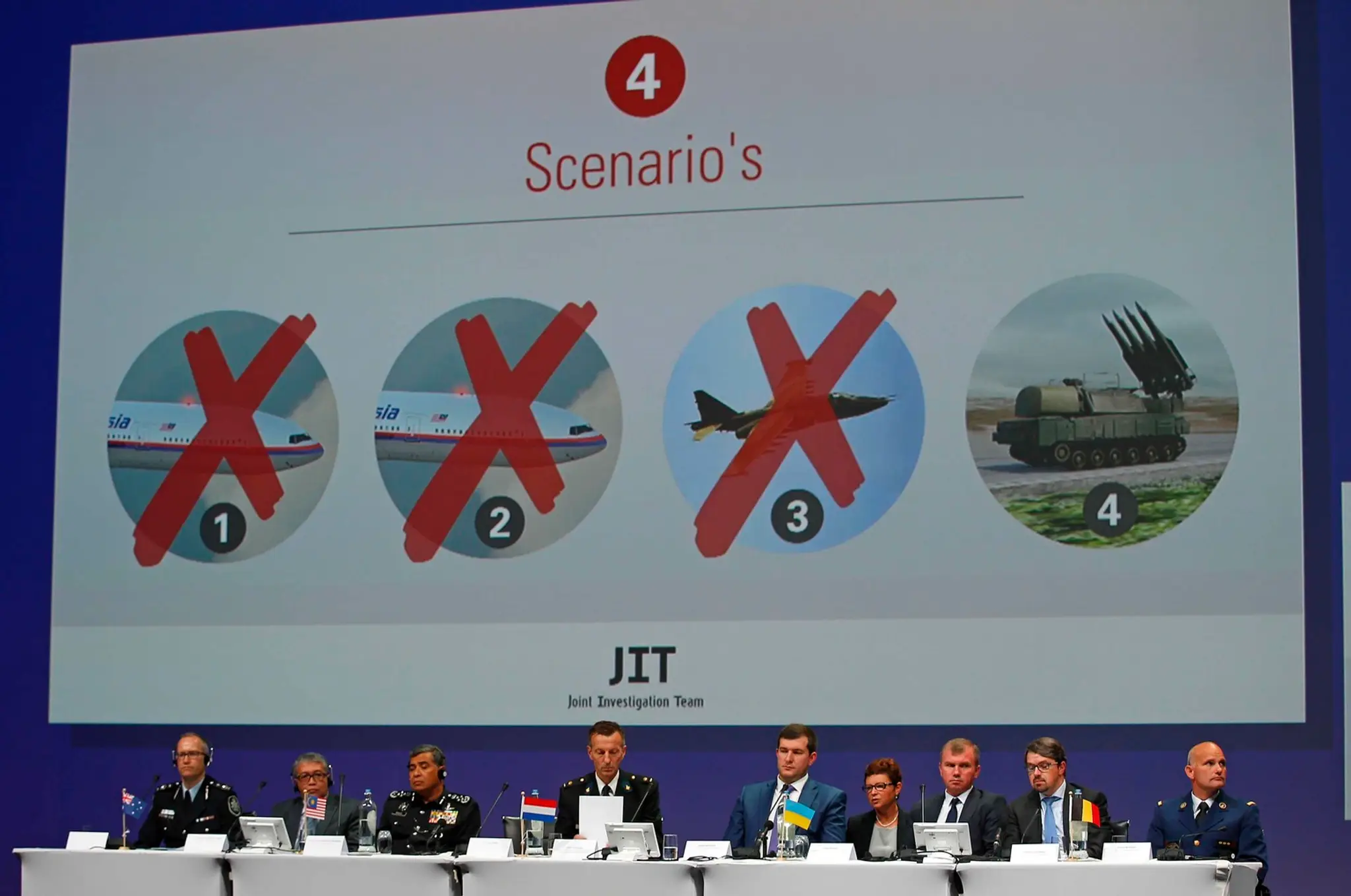 Rôzne možnosti pádu lietadla spoločnosti Malaysia Airlines.