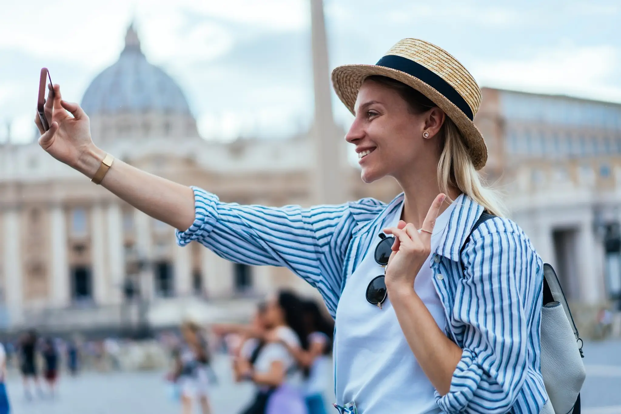 Selfie na dovolenke.