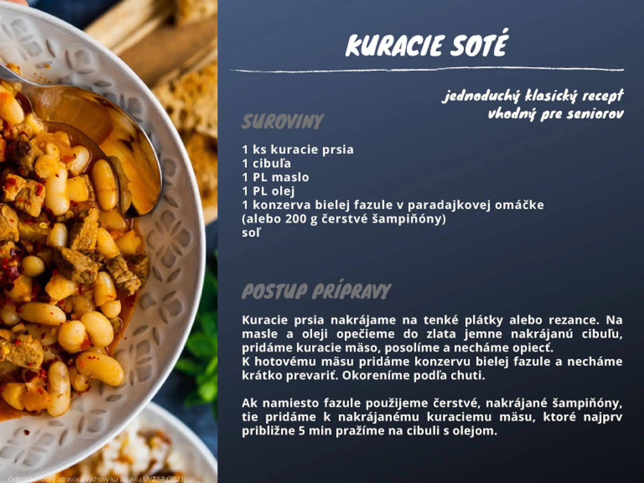 Malá kuchárka pre seniorov.