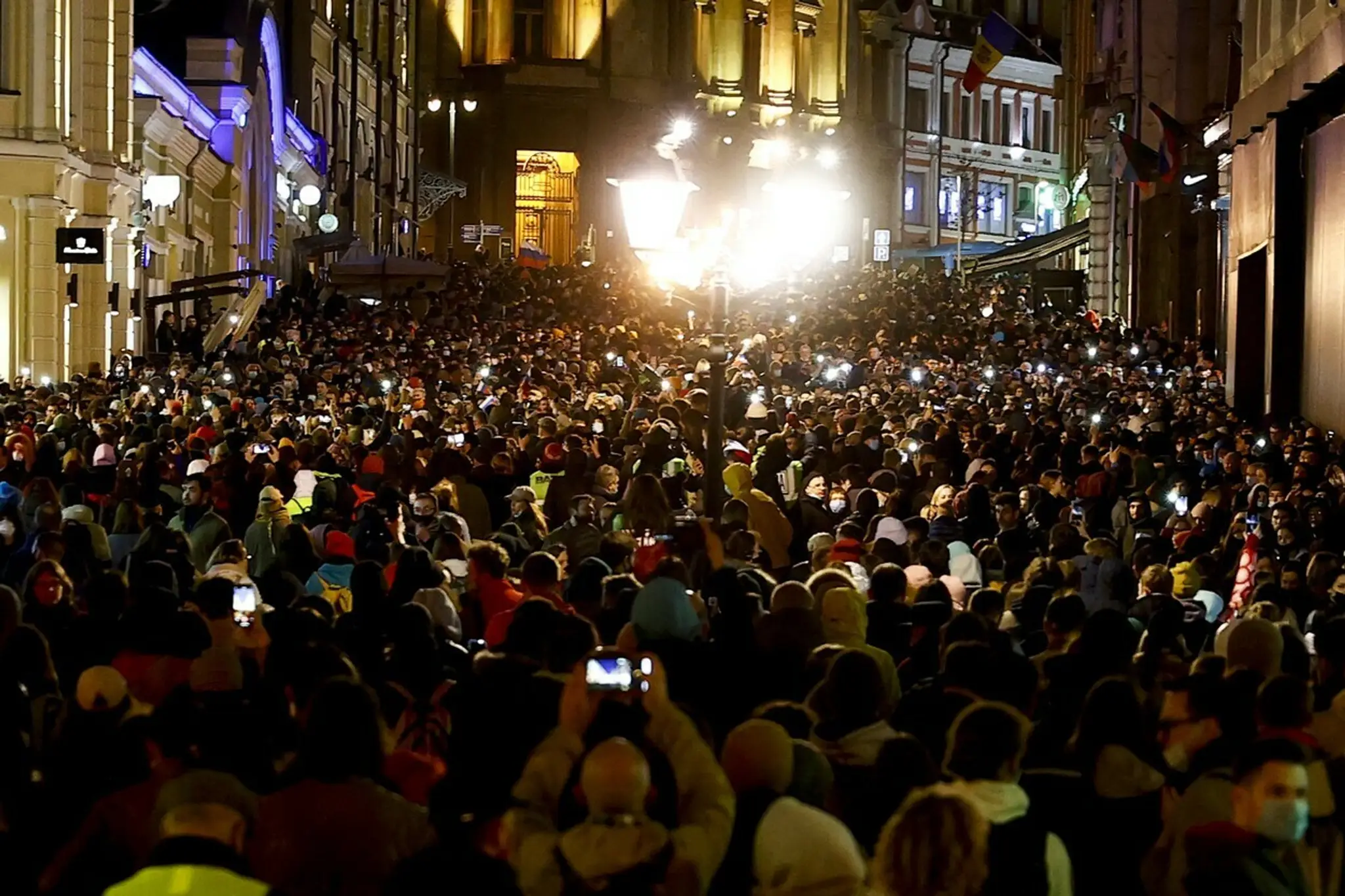Protest v Rusku za Navaľného