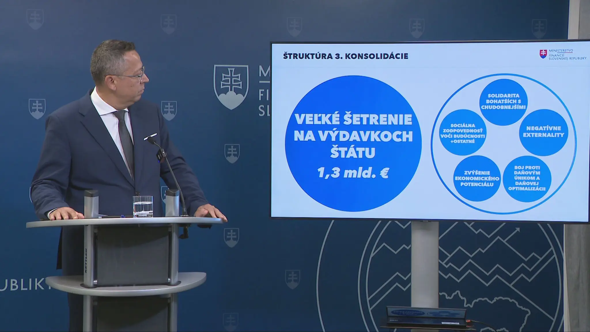 Minister financií Ladislav Kamenický.