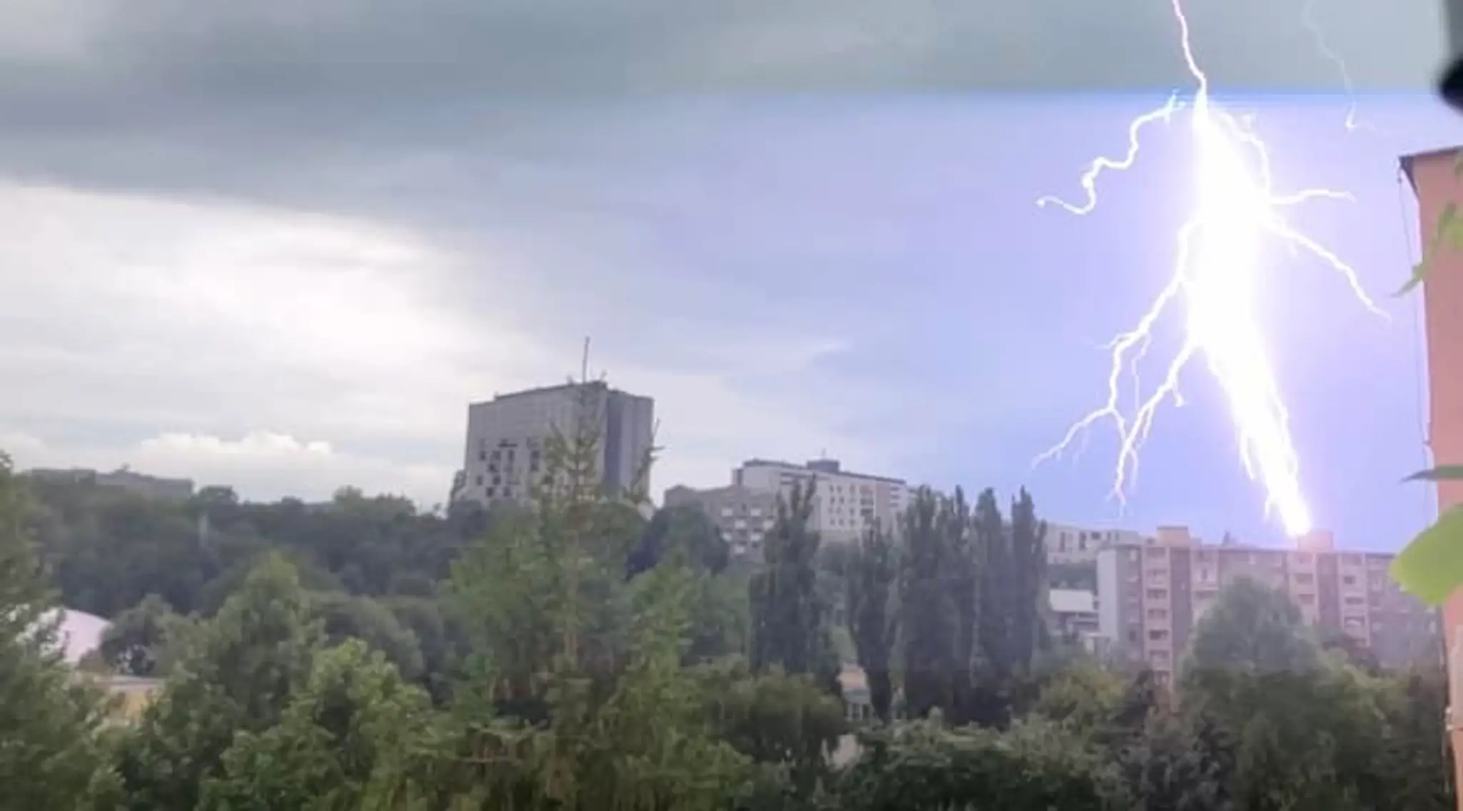 Búrka v Košiciach.