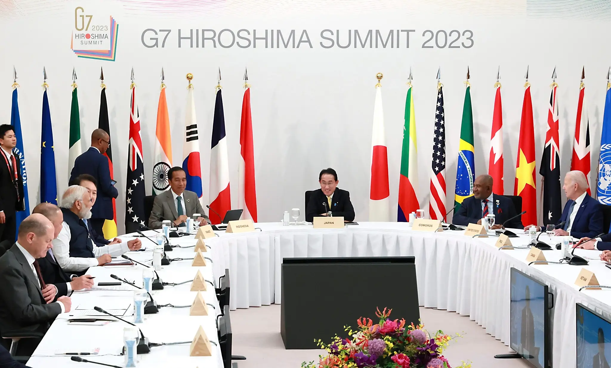 Na snímke je summit G7