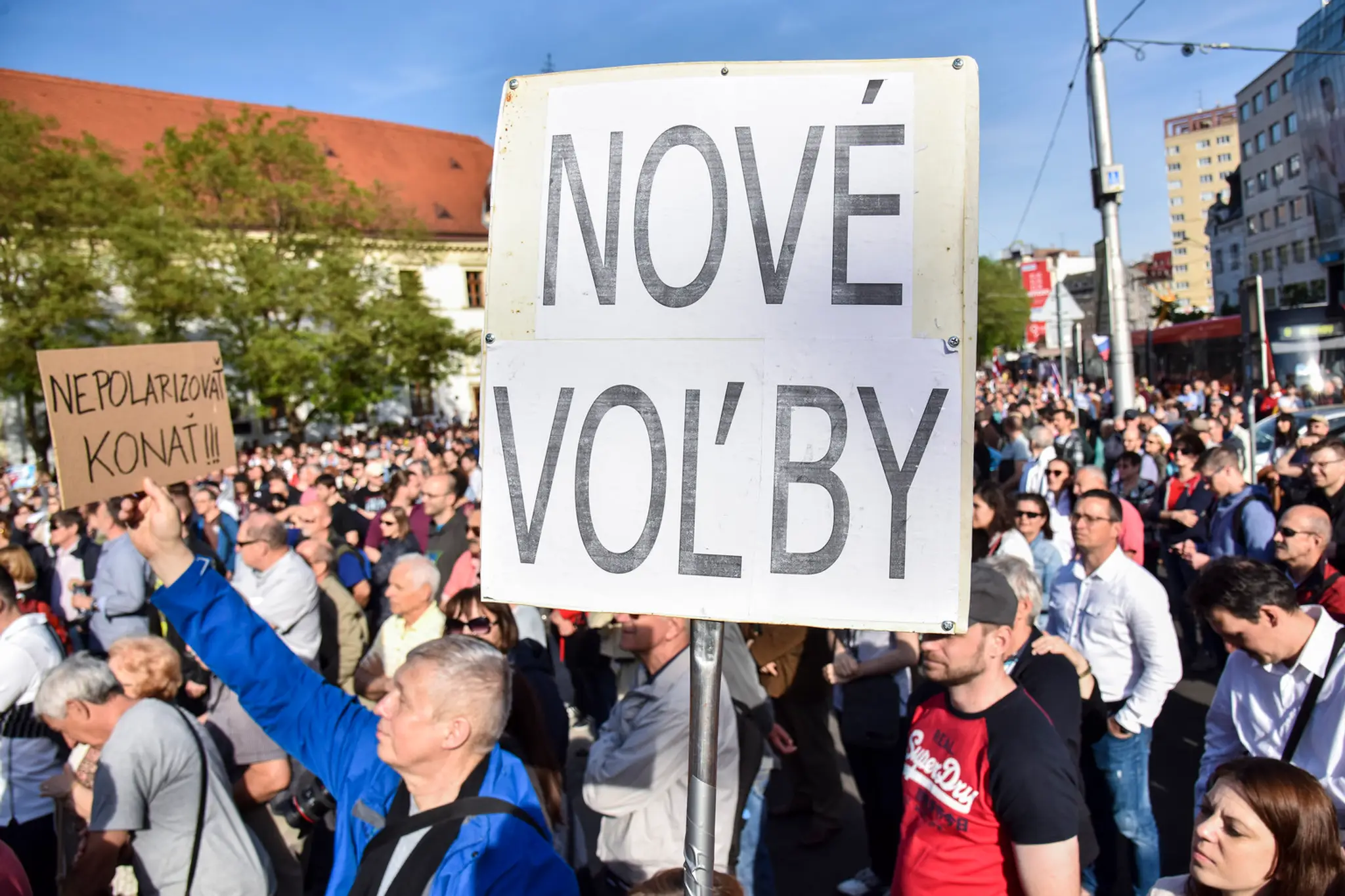 Protest "Za predčasné voľby"
