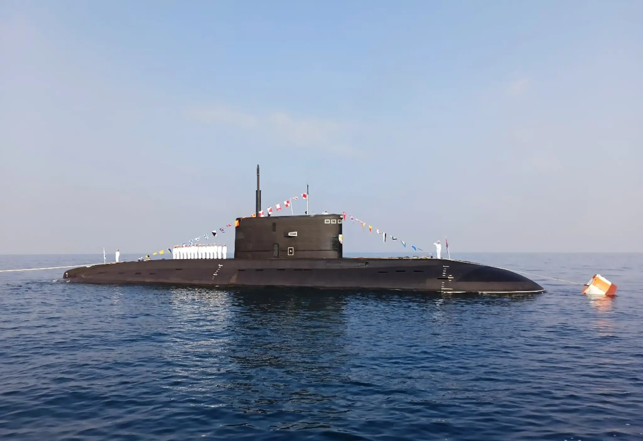 Ruská ponorka B-261 Novorossijsk na archívnej snímke z roku 2020.