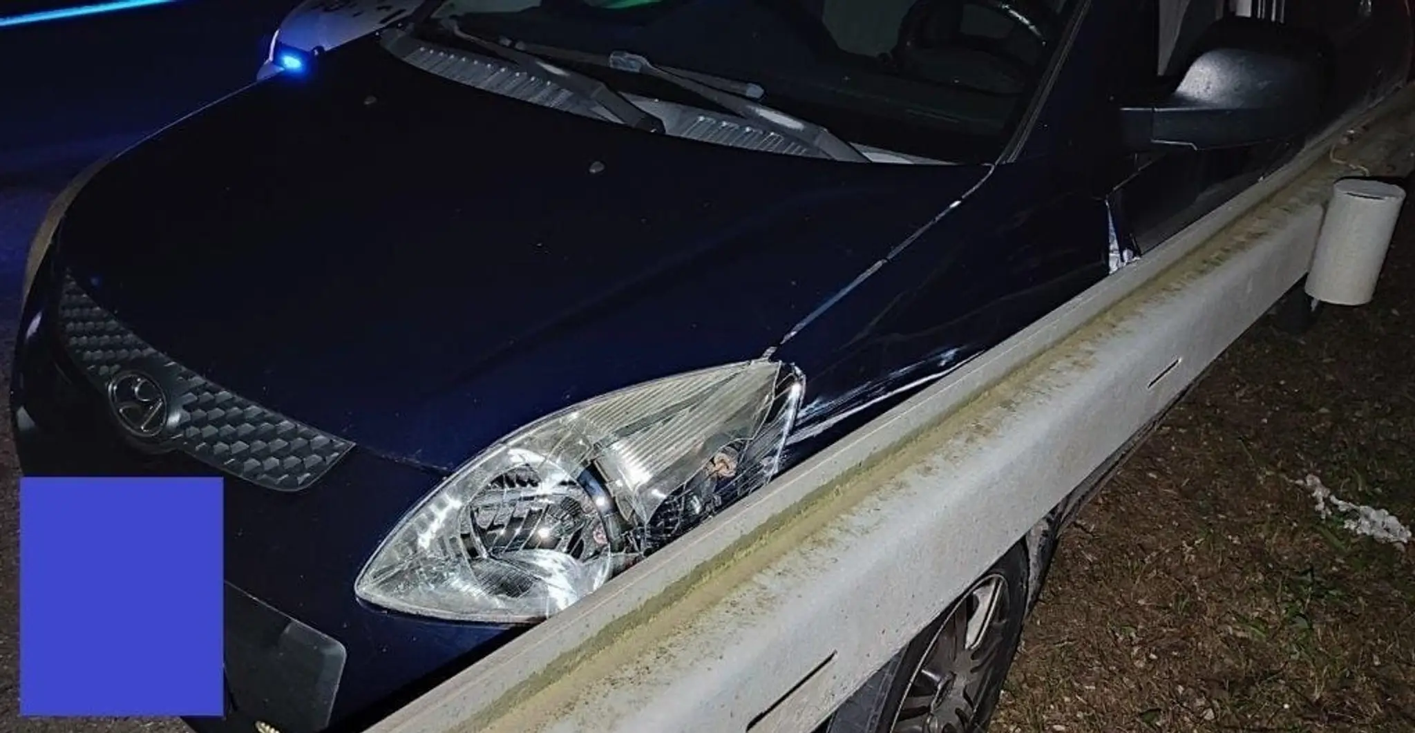 Auto z miesta nehody.