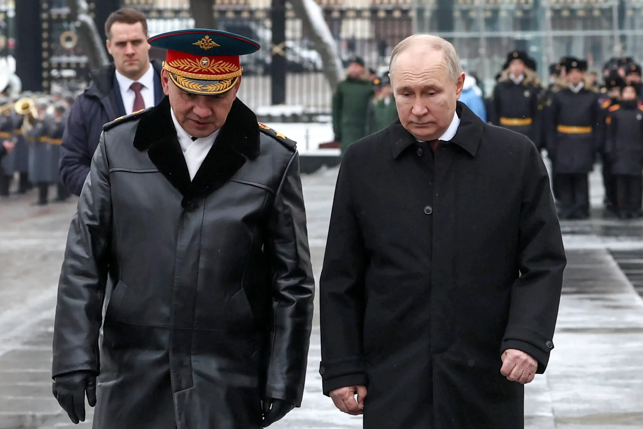 Ruský prezident Vladimir Putin a ruský minister obrany Sergej Šojgu.