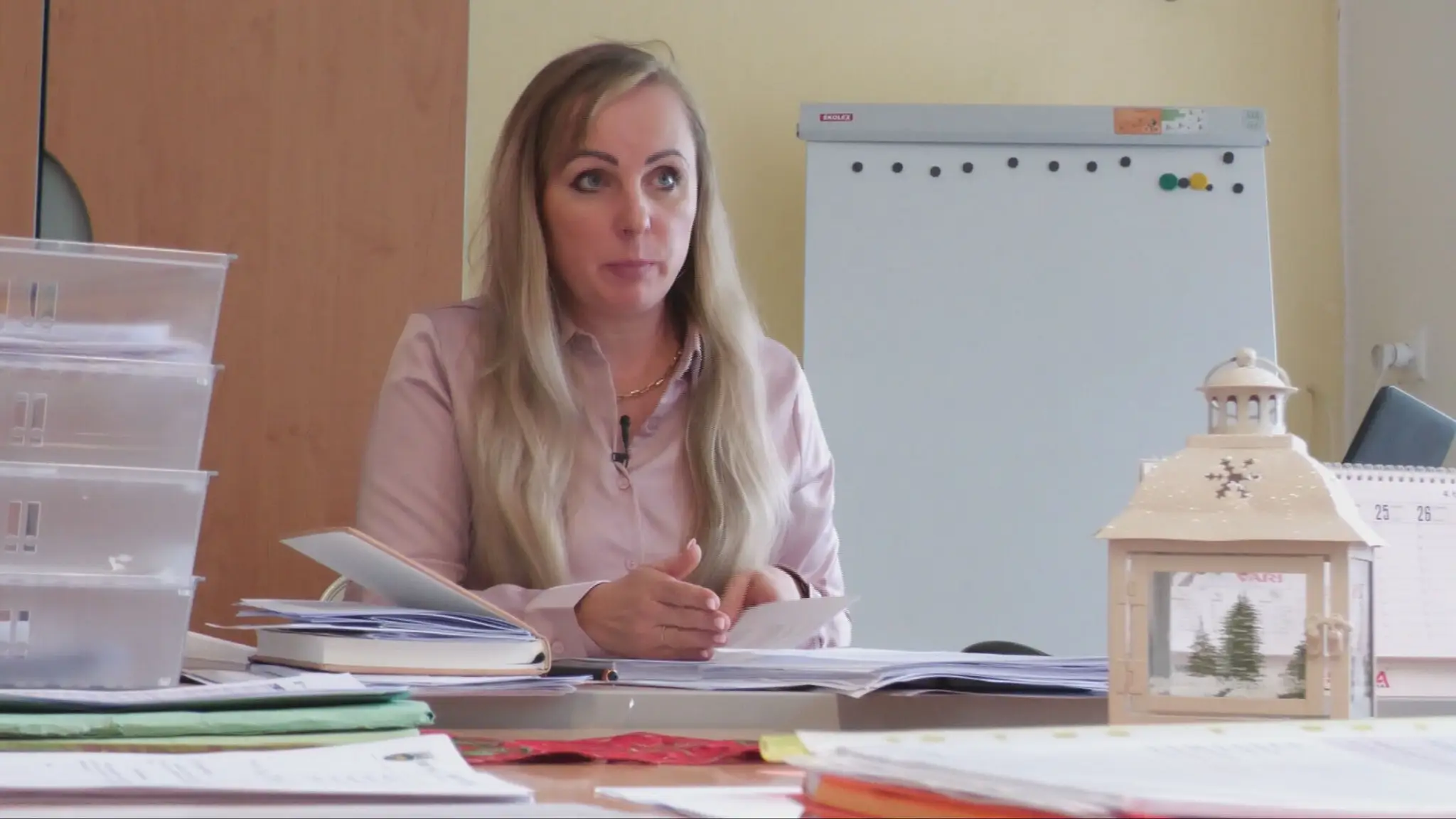 Na snímke starostka obce Malatiná Tatiana Červeňová.