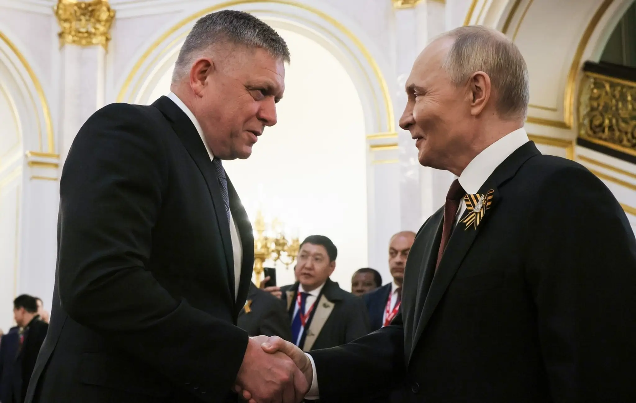 Robert Fico a Vladimir Putin.