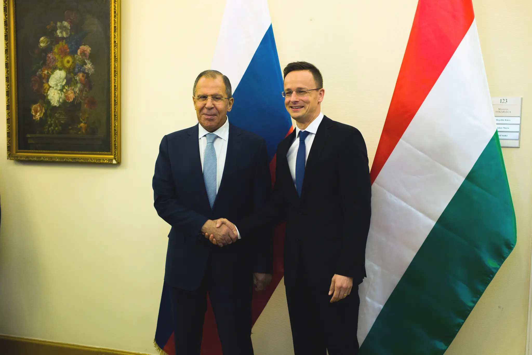 Péter Szijjártó a Sergej Lavrov.