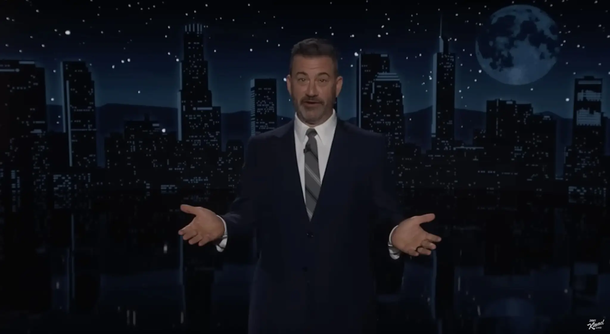 Moderátor Jimmy Kimmel.