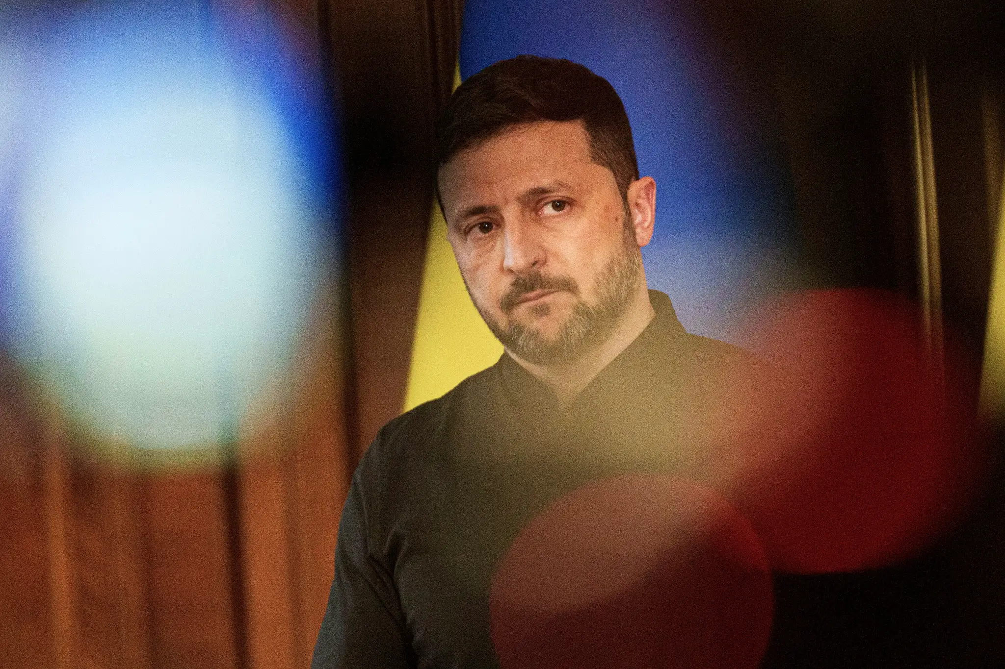 Na snímke ukrajinský prezident Volodymyr Zelenskyj