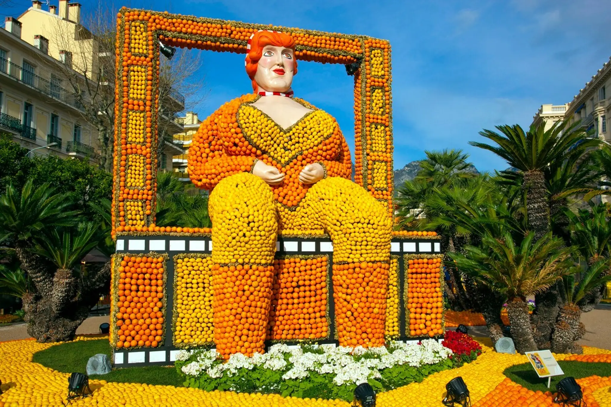 Citrusový festival v Mentone.