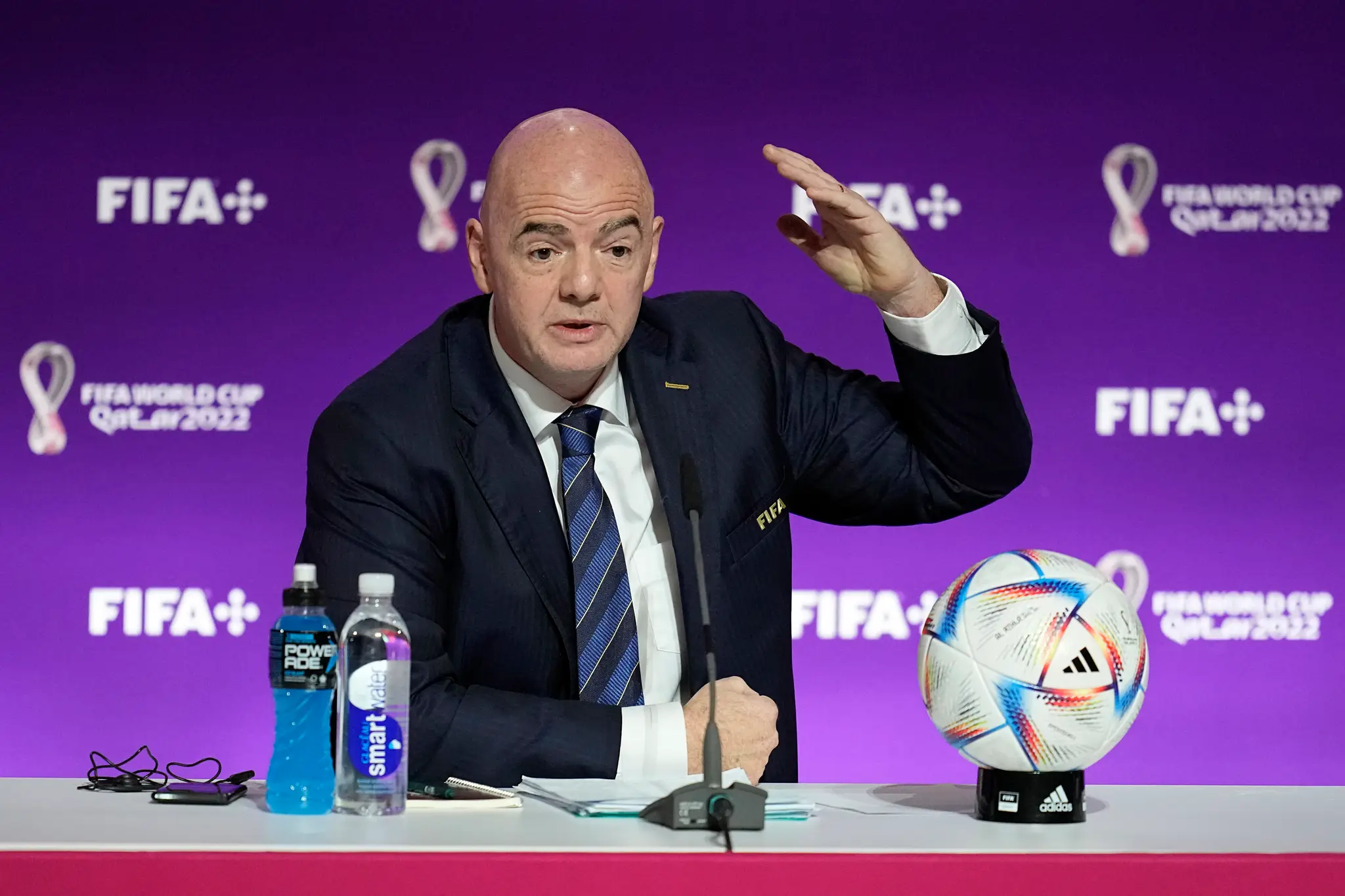 Prezident Medzinárodnej futbalovej federácie (FIFA) Gianni Infantino 